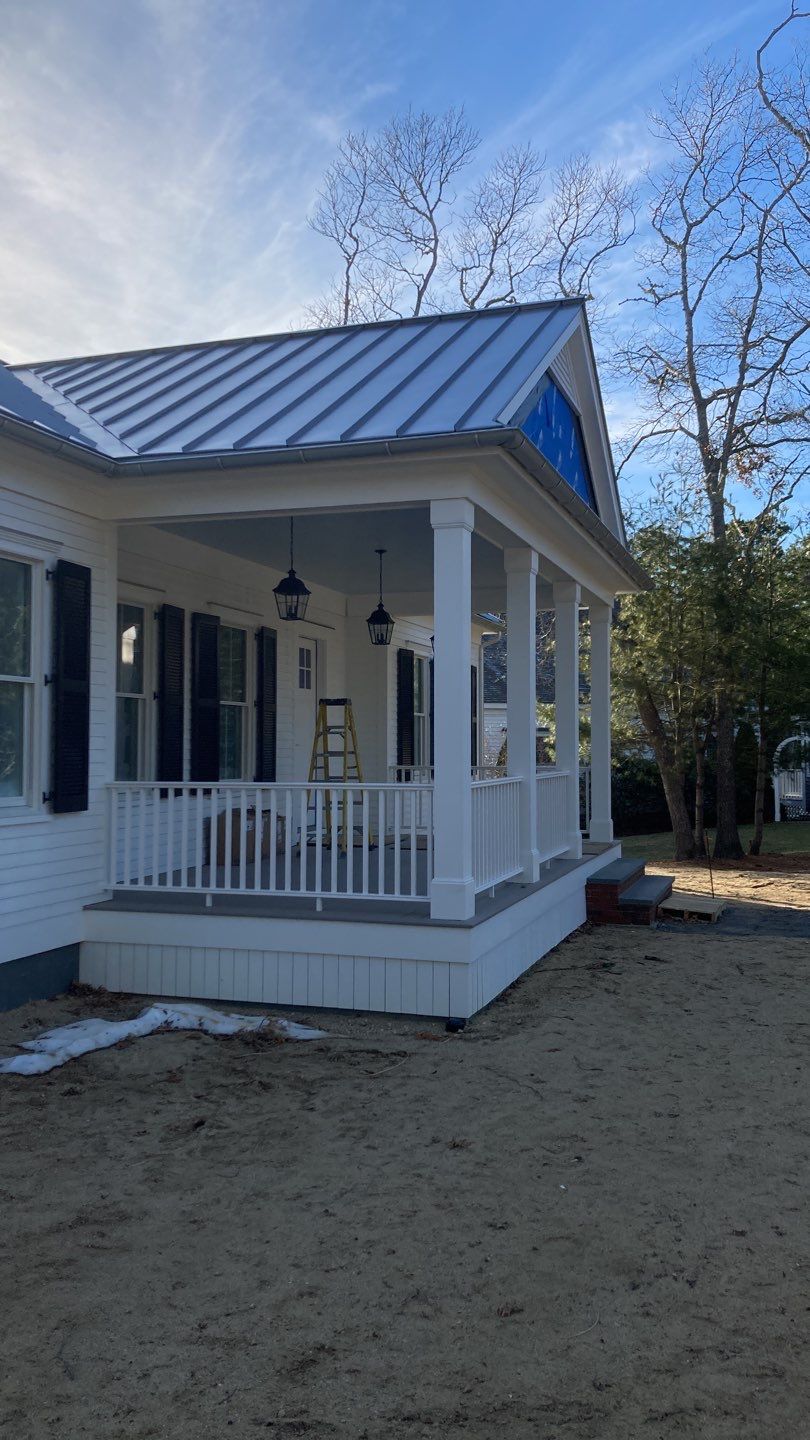 Waquoit, MA Gutter Installation using 6" Half Round Galvalume Gutter by Gutter Pro Enterprises