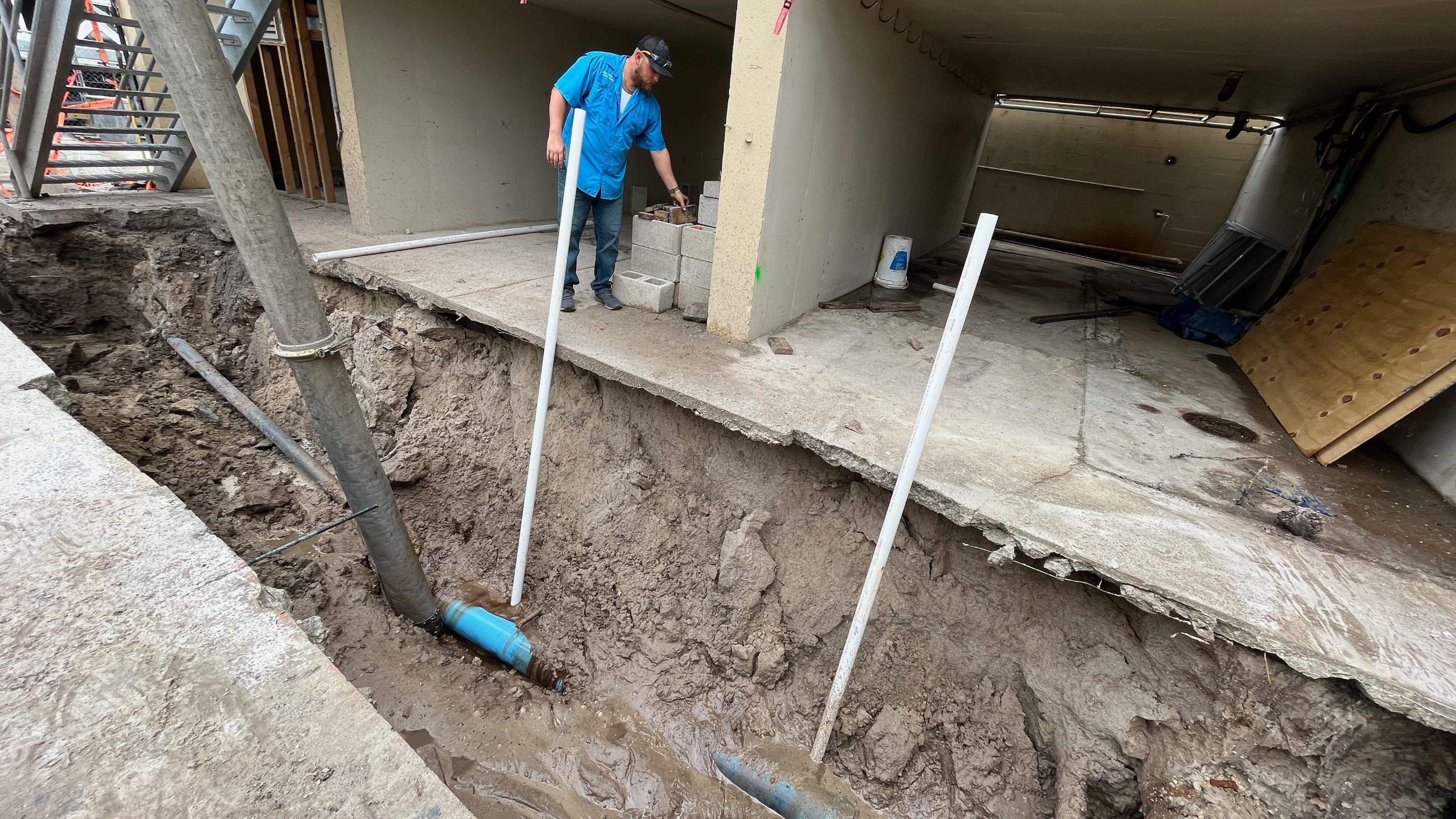 Ritz-Carlton NW Service Area Daylighting by Don Mar, Inc. Storm Water Solutions