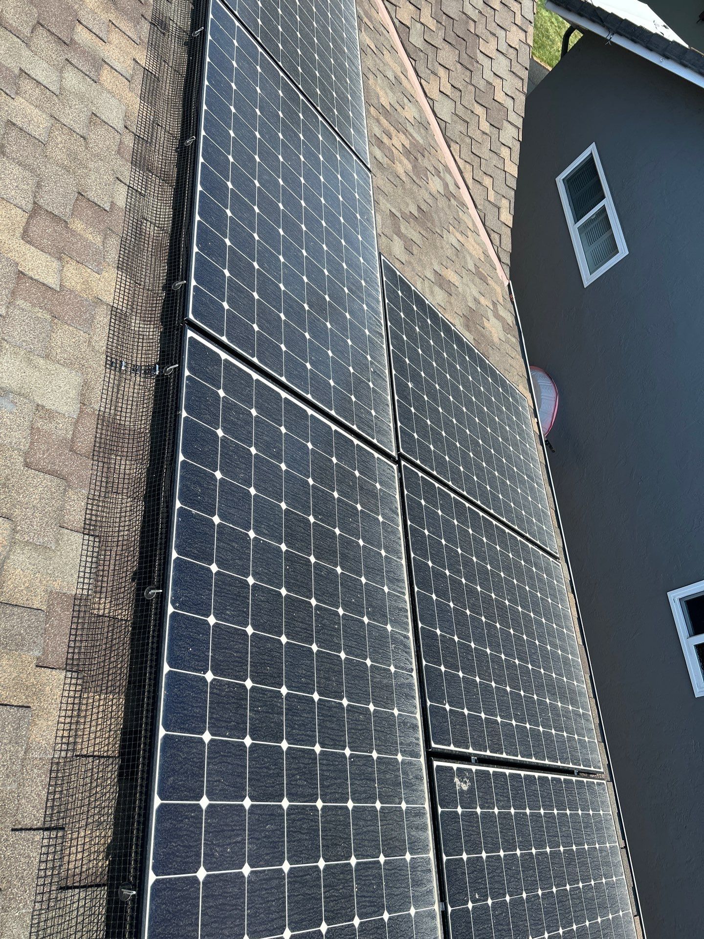 Solar Panel Critter Guard Installation by All One Solar Shine