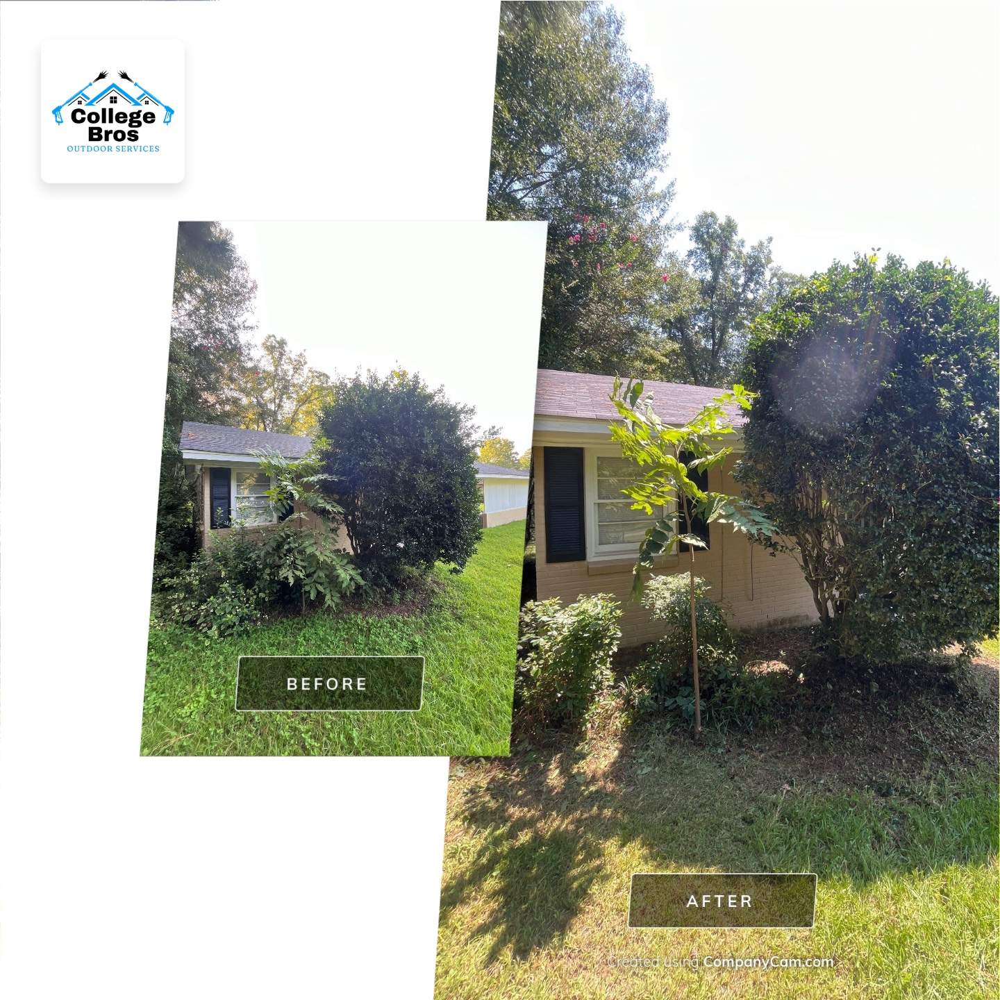 Yard Makeover by College Bros Outdoor services