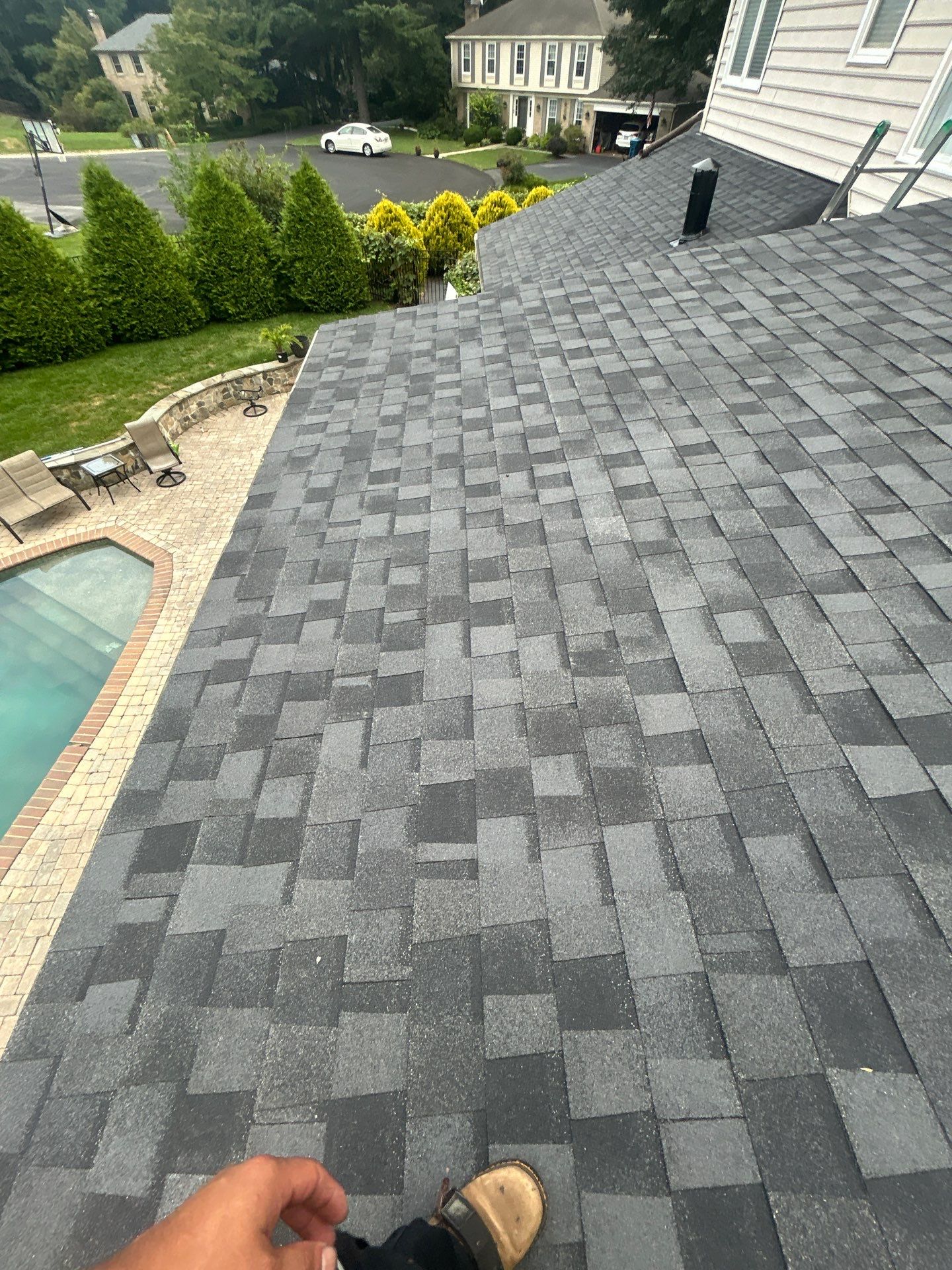 Great Falls : residential Roof with CertainTeed Landmark Pro in Max Def Moire Black  by RM Banning, Inc.