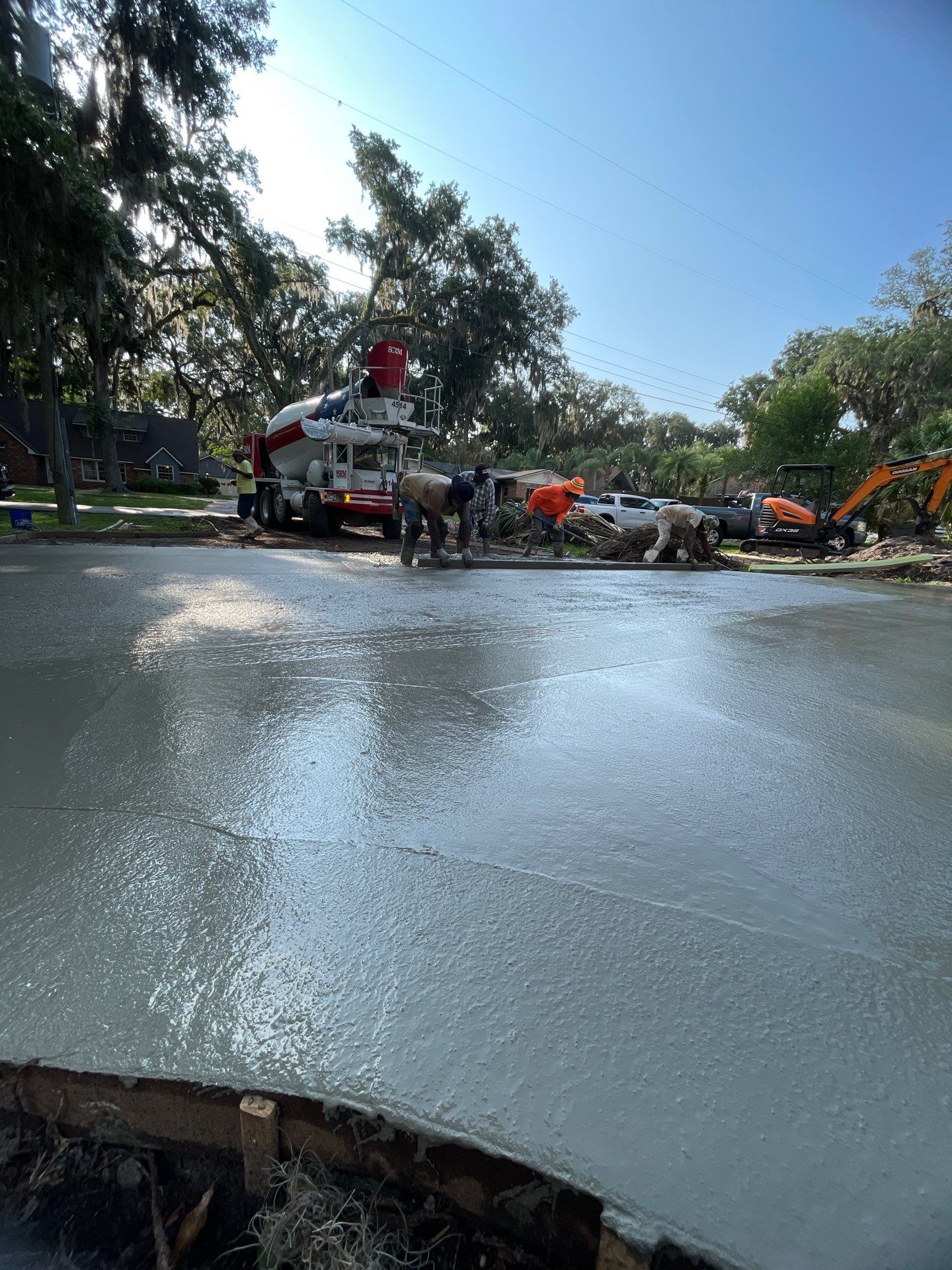 Concrete Driveway Replacement and Expansion in Orange Park by Burlington Concrete & Asphalt Inc