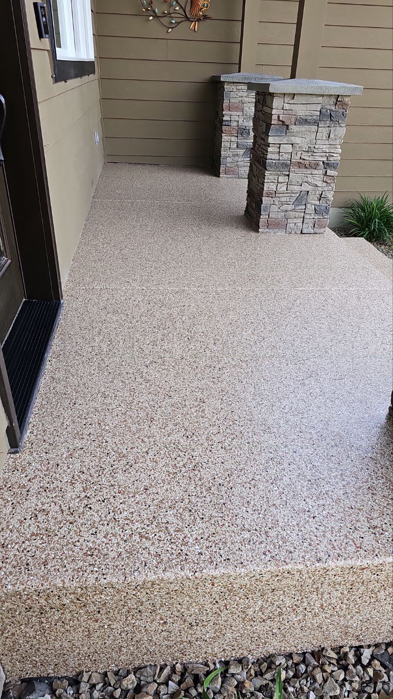 Entryway Transformation using Pecan by Croc Coatings, LLC