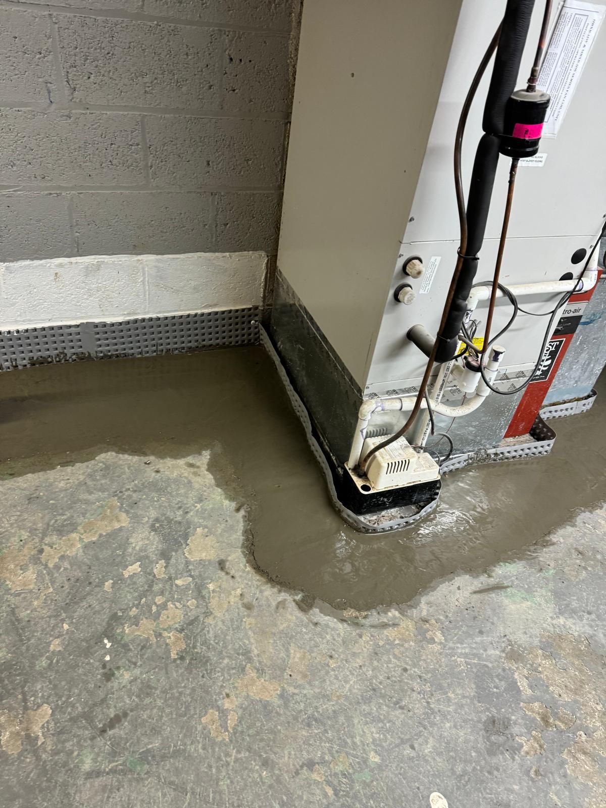 Interior French Drain Basking Ridge NJ by Pure Service Pro, LLC 