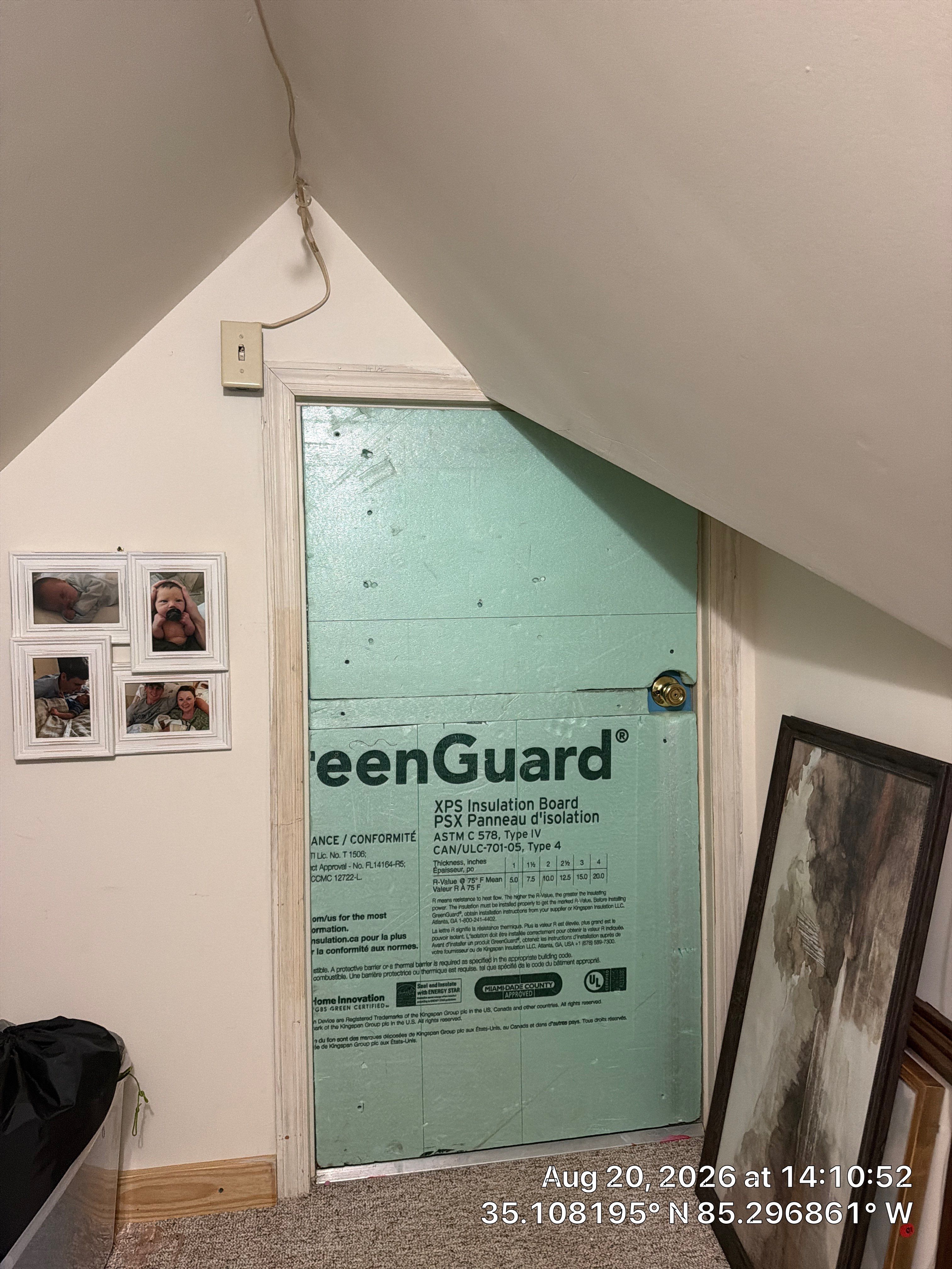 Attic Energy Efficiency Upgrades with GreenGuard XPS Insulation in Chattanooga by CompanyCam Sales Demo