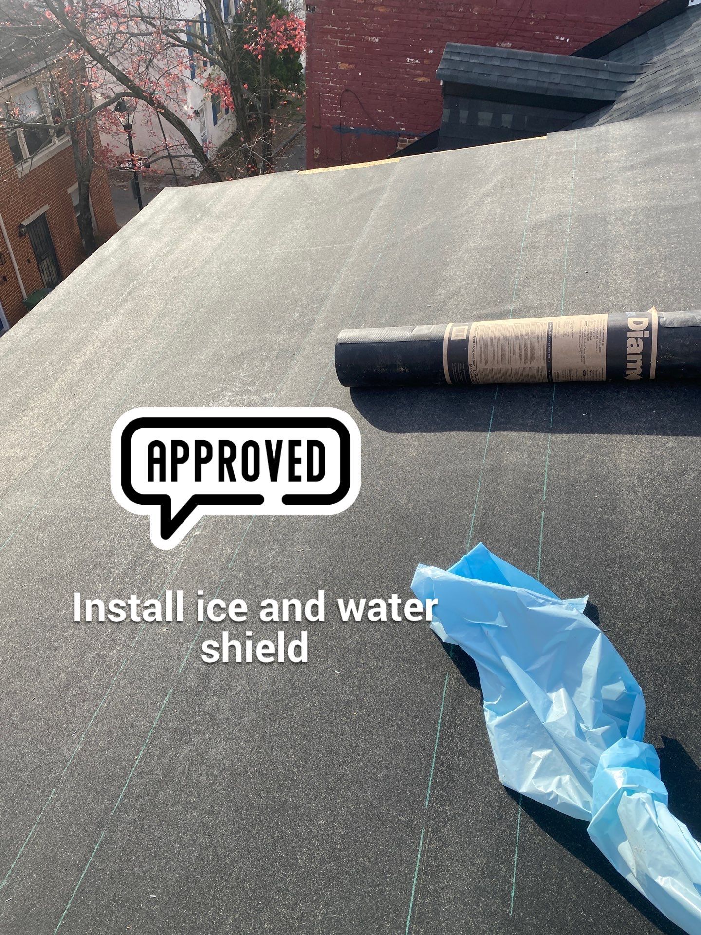 Residential Roofing Installation using Landmark Shingles by Alpha Design Services