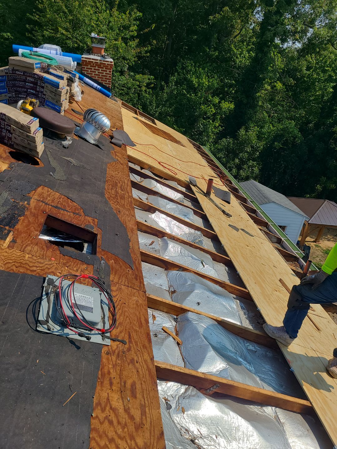 Woodbridge: Roof Replacement with CertainTeed Landmark Pro Designer Shingles in Max Def Colonial Slate by RM Banning, Inc.