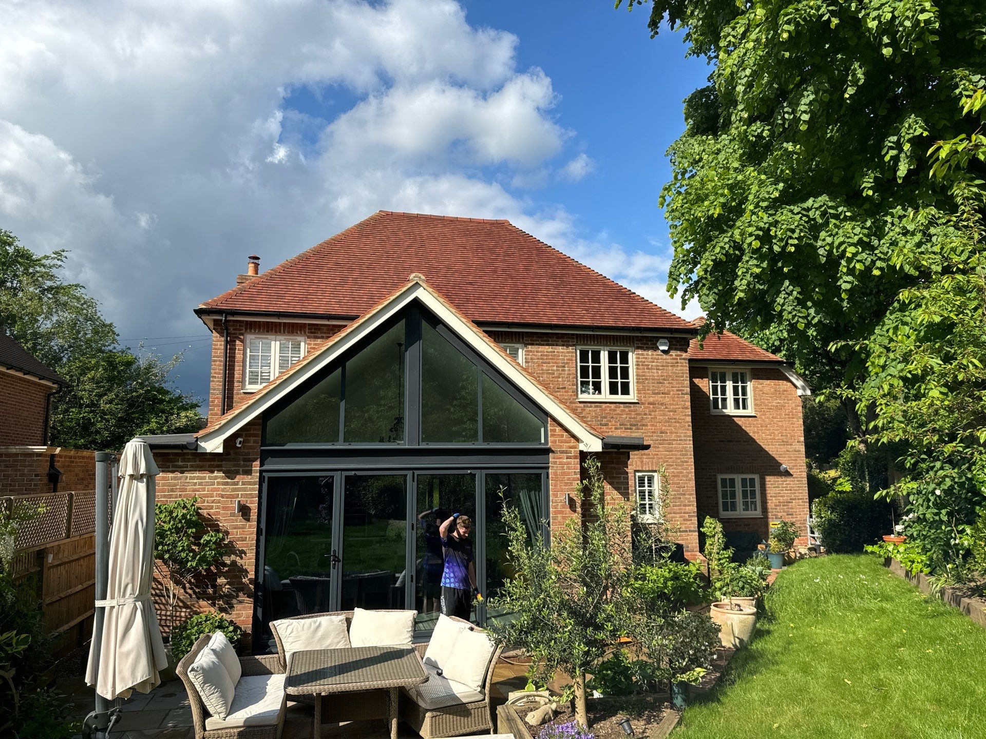 Roof Clean  - Moss Removal - Gutter Clean using Honda 15lpm Low Pressure Washing Machine by Ges Exterior Cleaning ltd