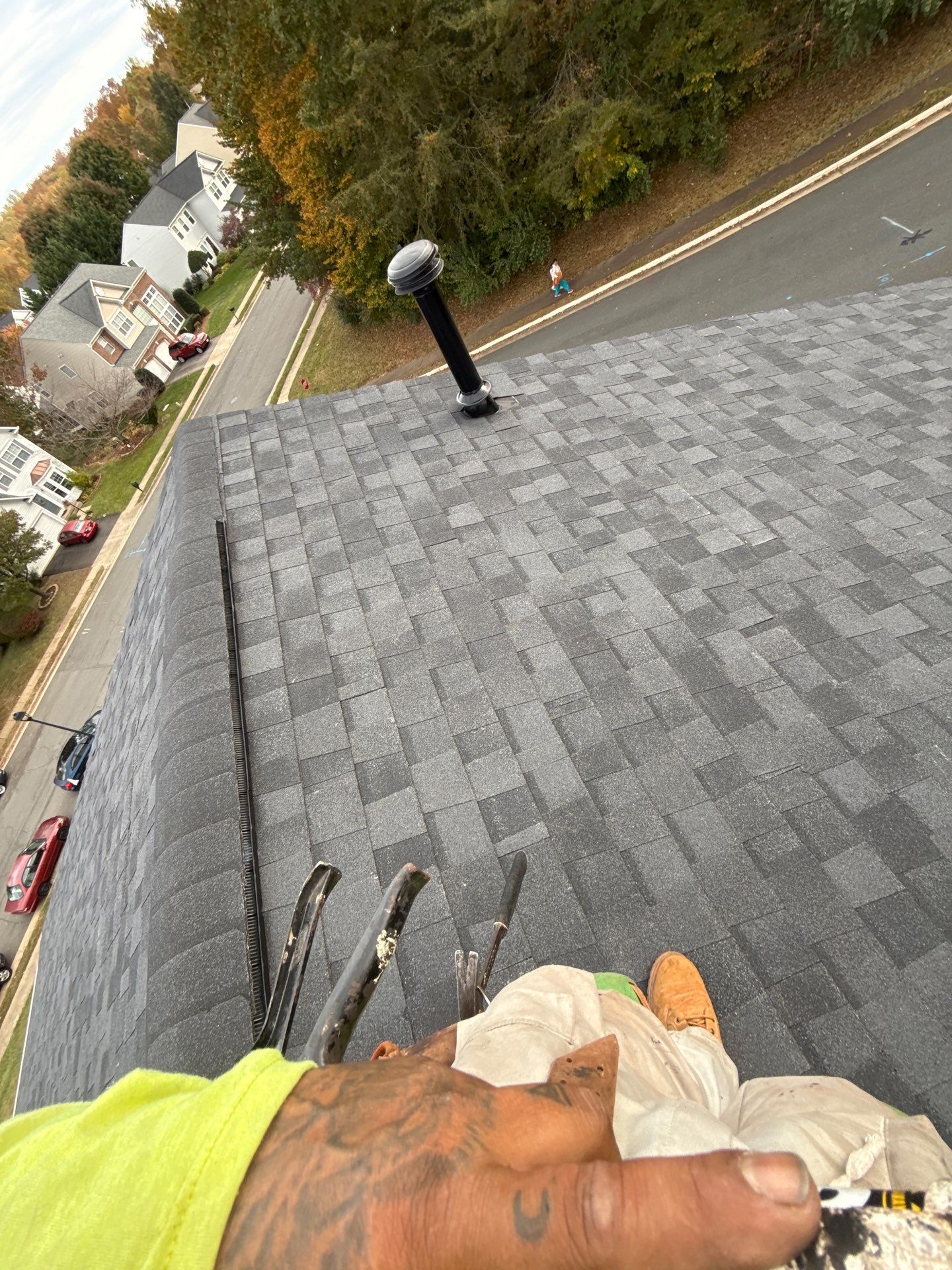 Woodbridge:Residential Roof Replacement with CertainTeed Landmark PRO in Max Def Moire Black  by RM Banning, Inc.