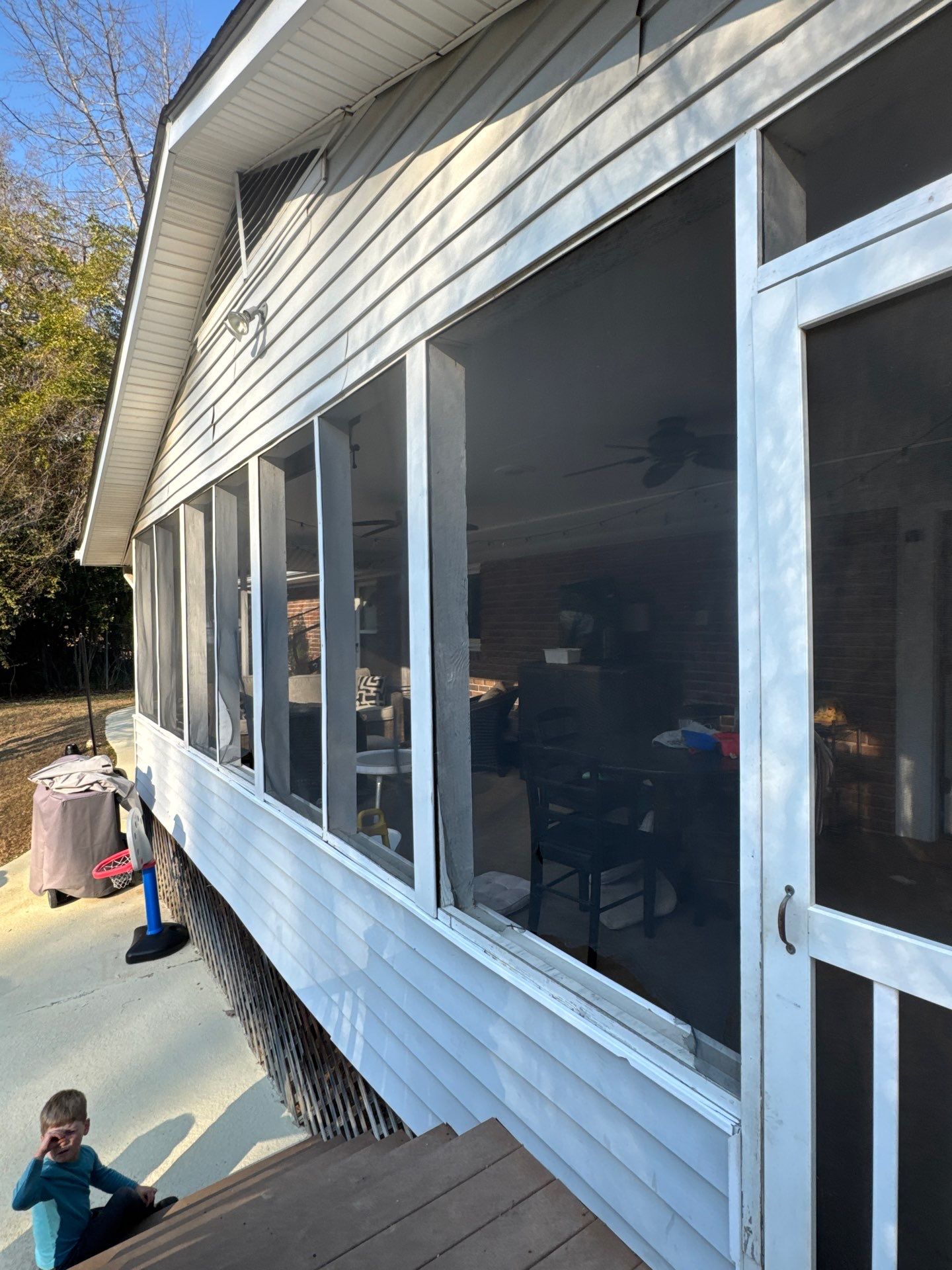 Screen Porch Replacement by Praise God Painting, LLC