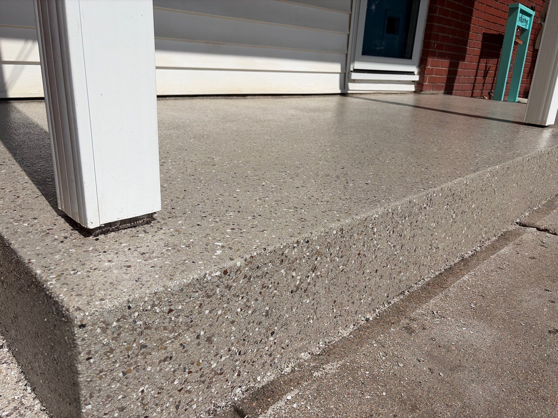 Lincoln Front Porch Restoration with Hybrid Flake Coating by Goat Coatings