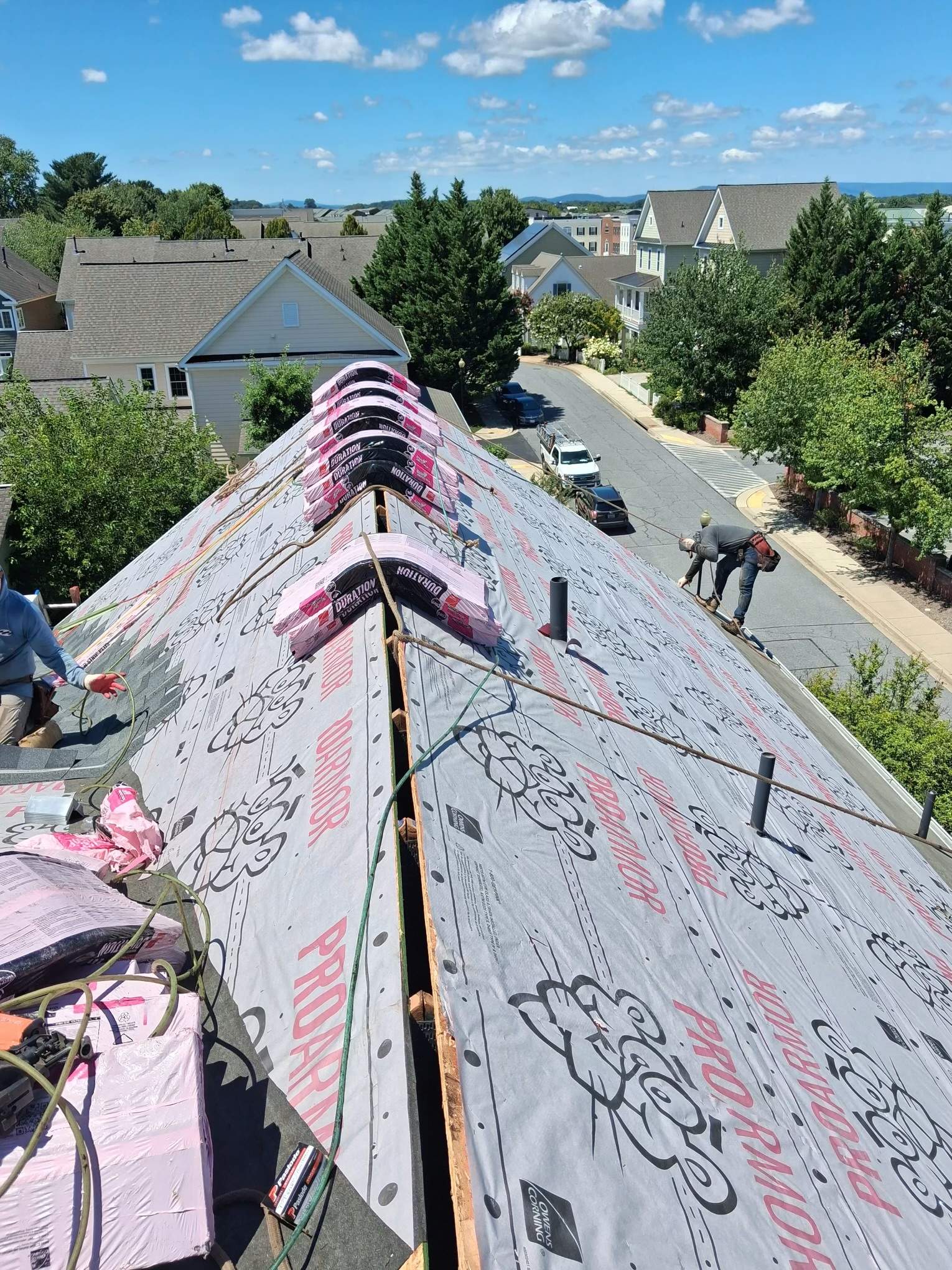 Multi-Story Residential Roof Replacement in Urbana by Frederick Roof Repair