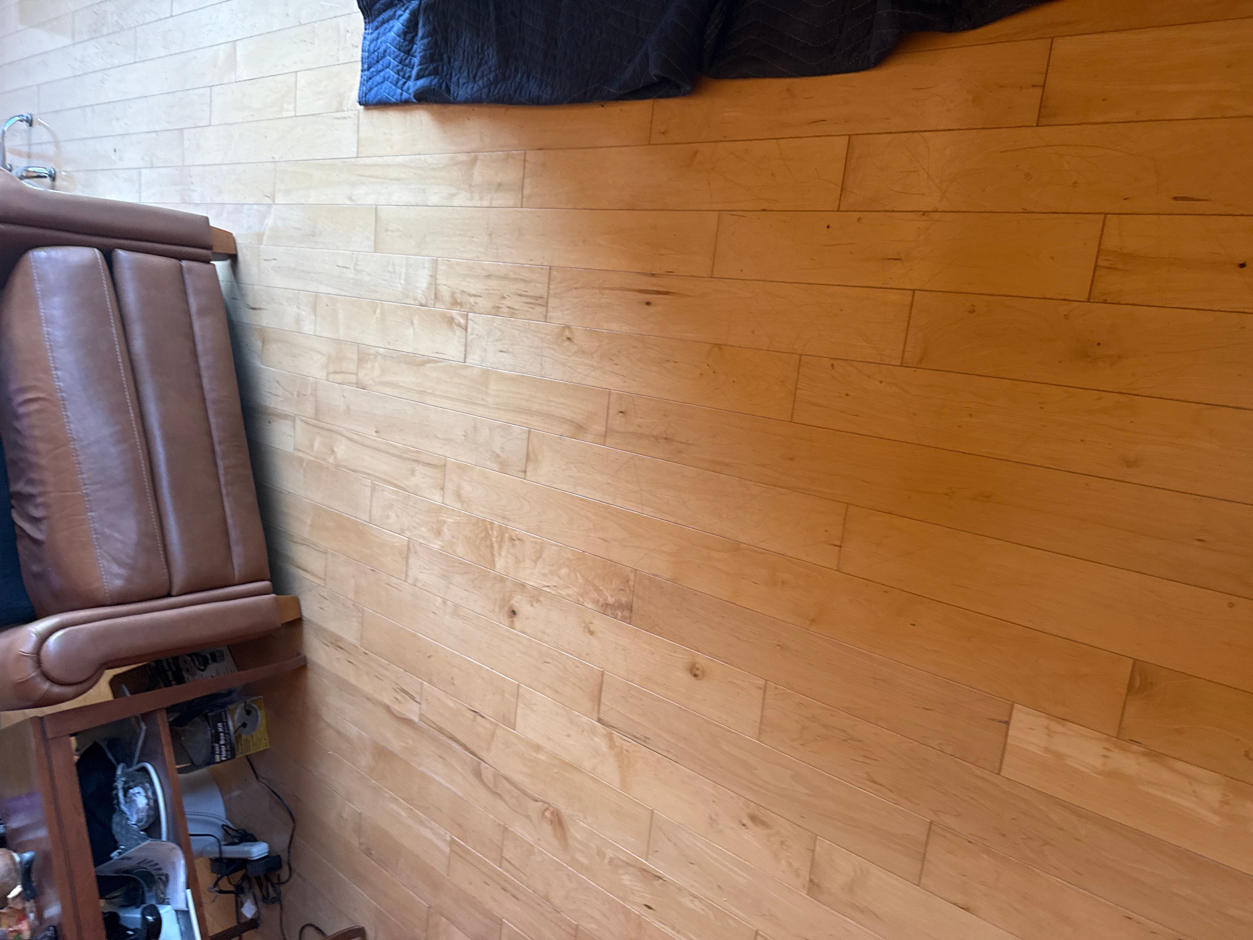Custom Maple and Walnut Hardwood Floor Installation in El Dorado Hills by Footprints Floors South Sacramento