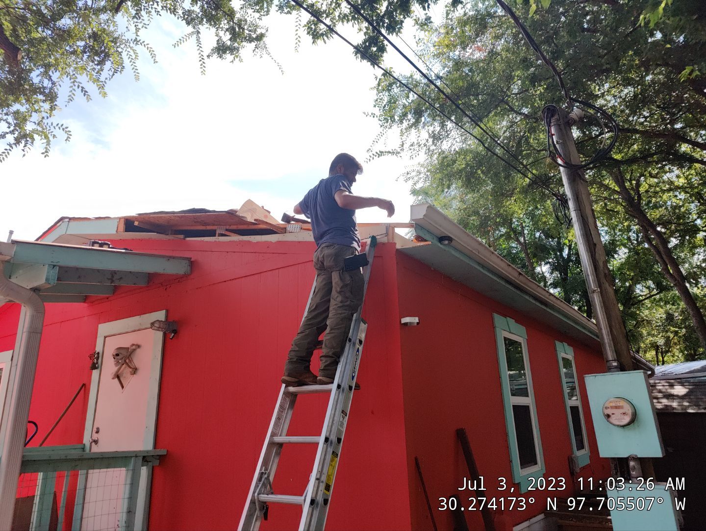 Tree Damage Roof Fascia and Soffit Repair by DeZign Roofing & Exteriors