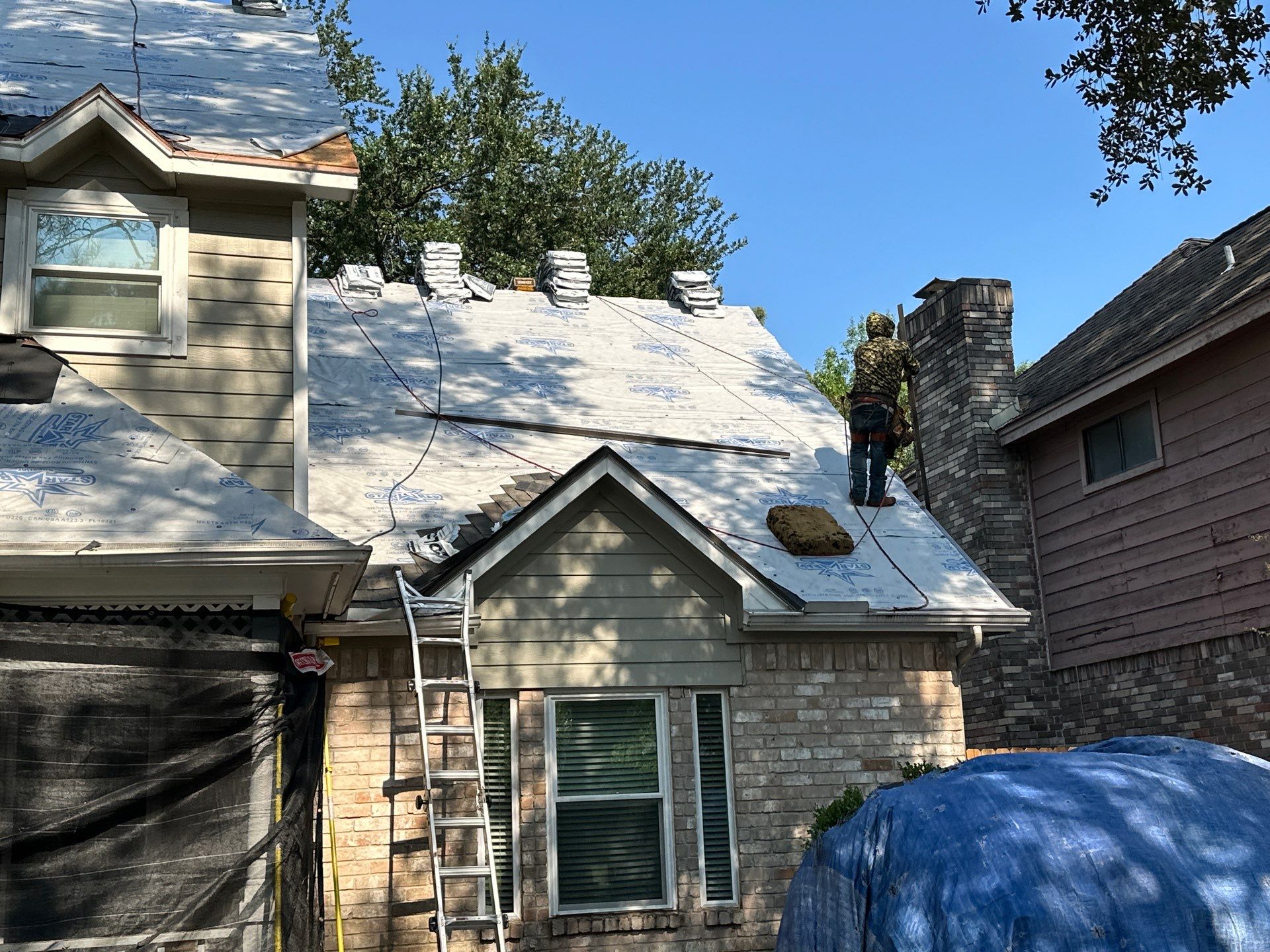 Project in Houston by Motion Roofing