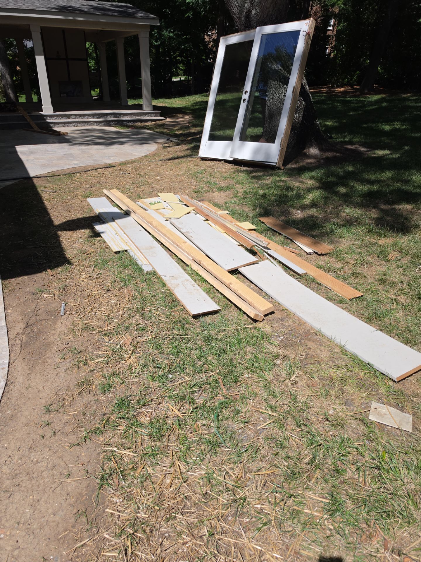 Job site clean up in Charlotte by Badger Hauling