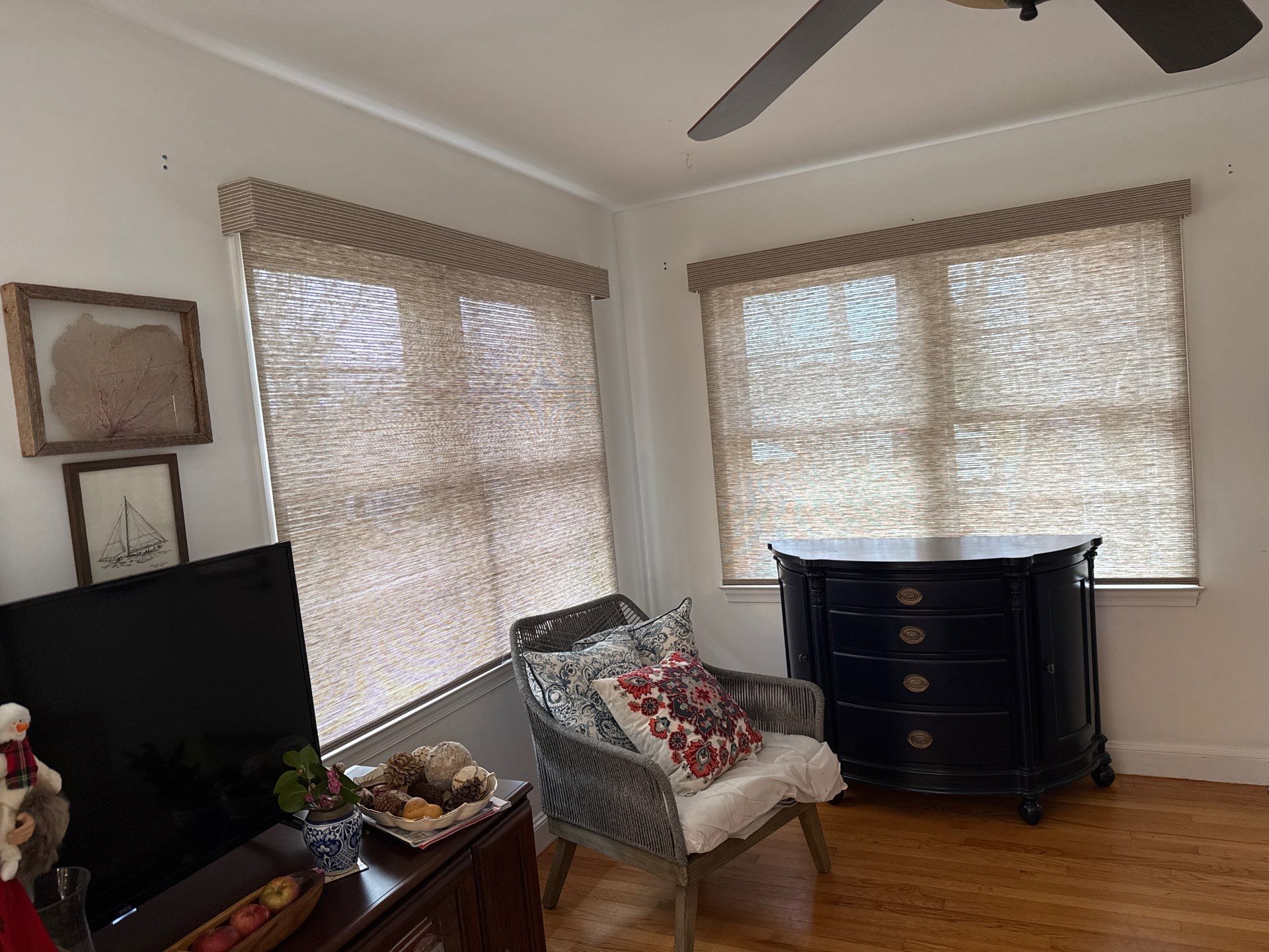 Roller Shade Installation in Severna Park by Southern Maryland Custom Blinds