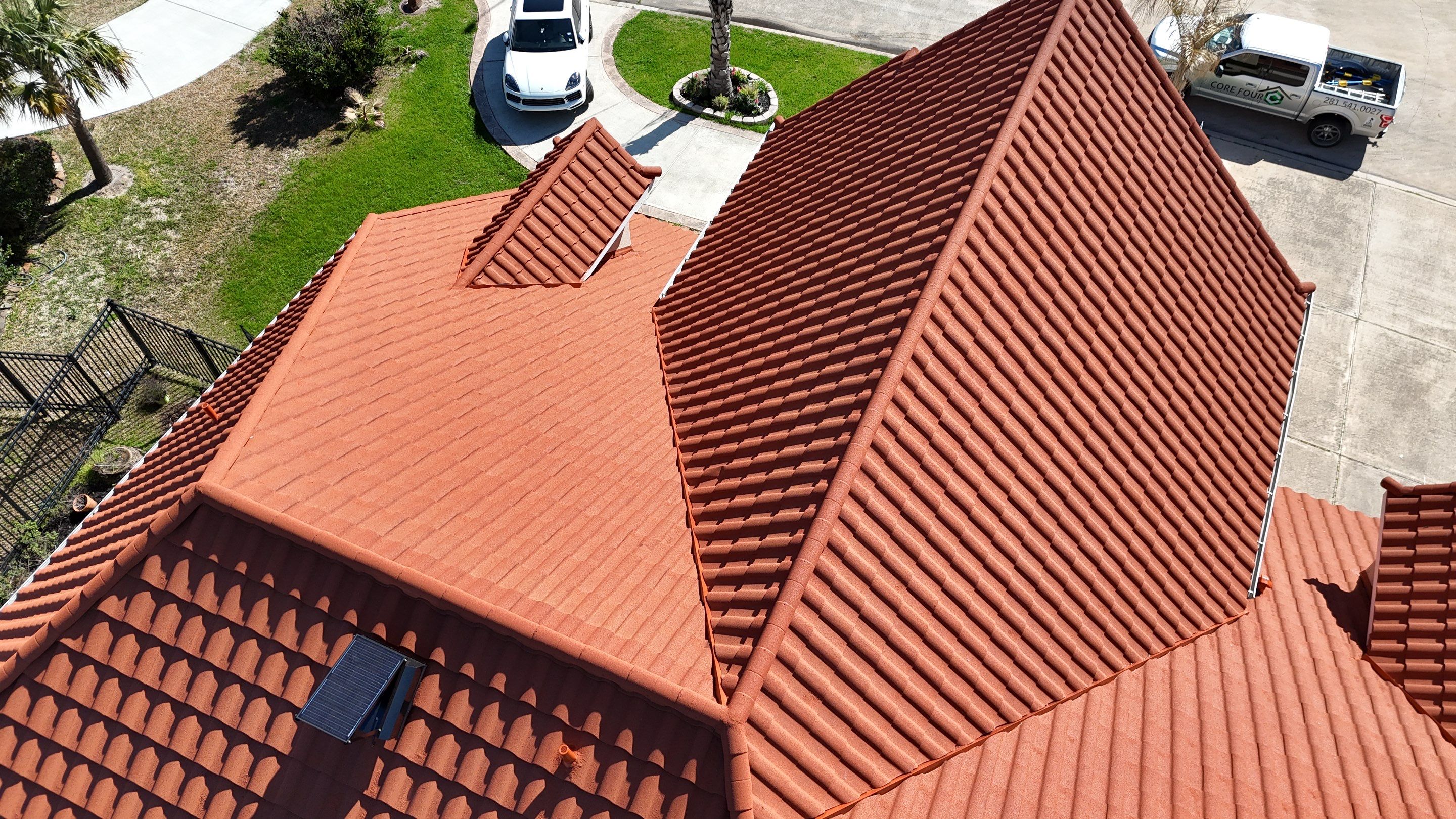 Stunning transformation using DECRA Villa Tile! by Core Four Roofing