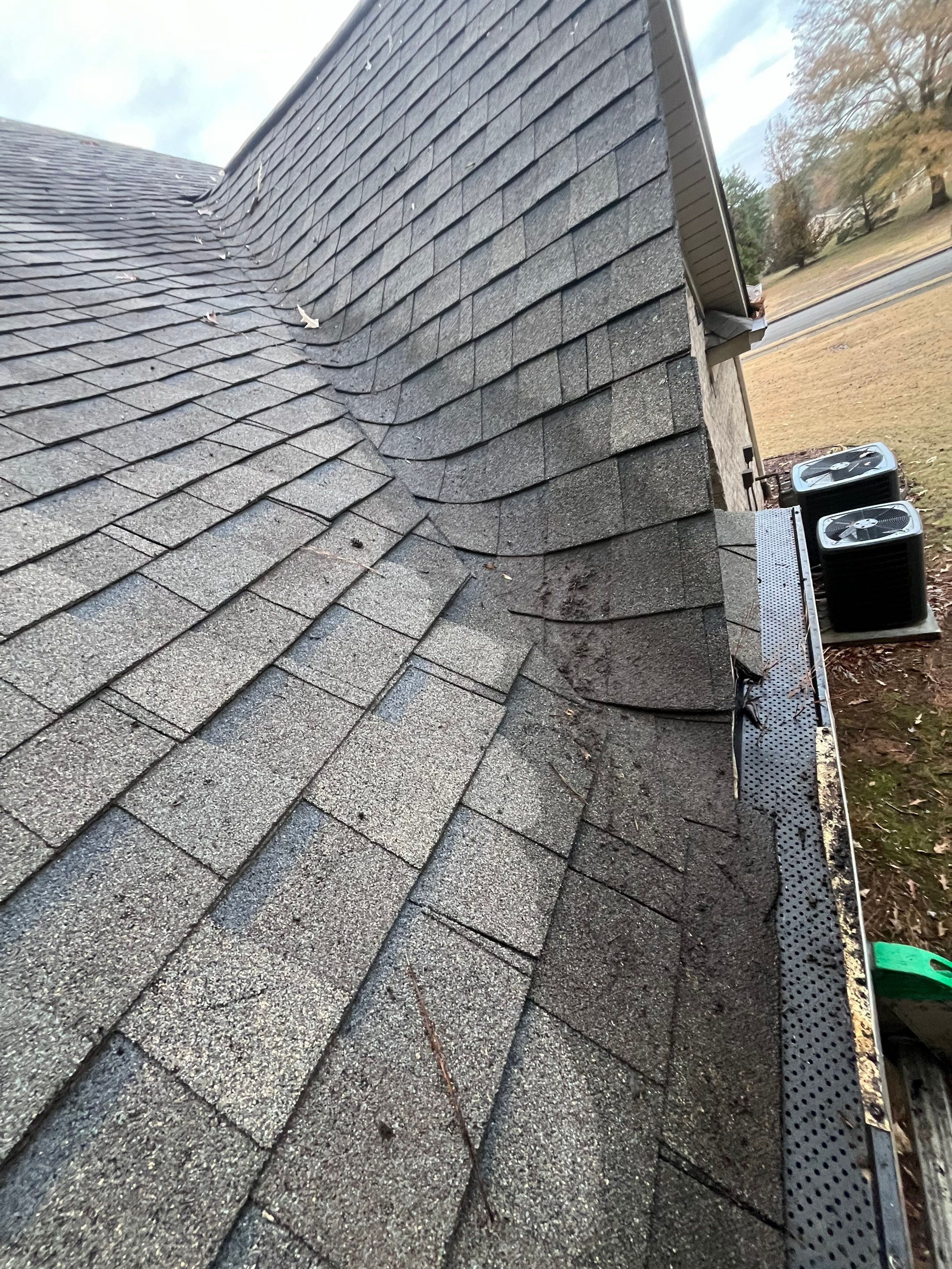 Commercial gutter cleaning Huntsville, AL after photo with clean gutters
