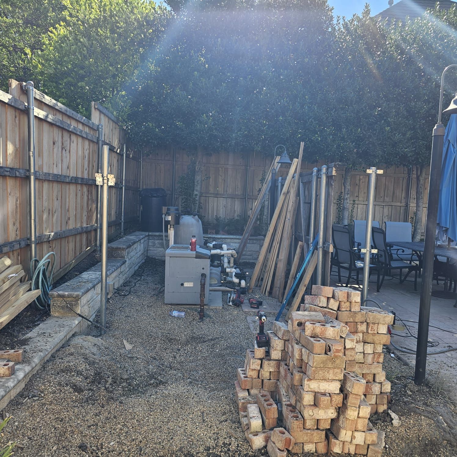 Fence & Concrete Patio by EL-GC LLC 