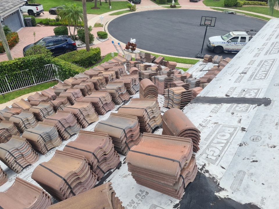 Residential Roofing Installation using Eagle Roofing Tile by BLUES BROTHERS ROOFING