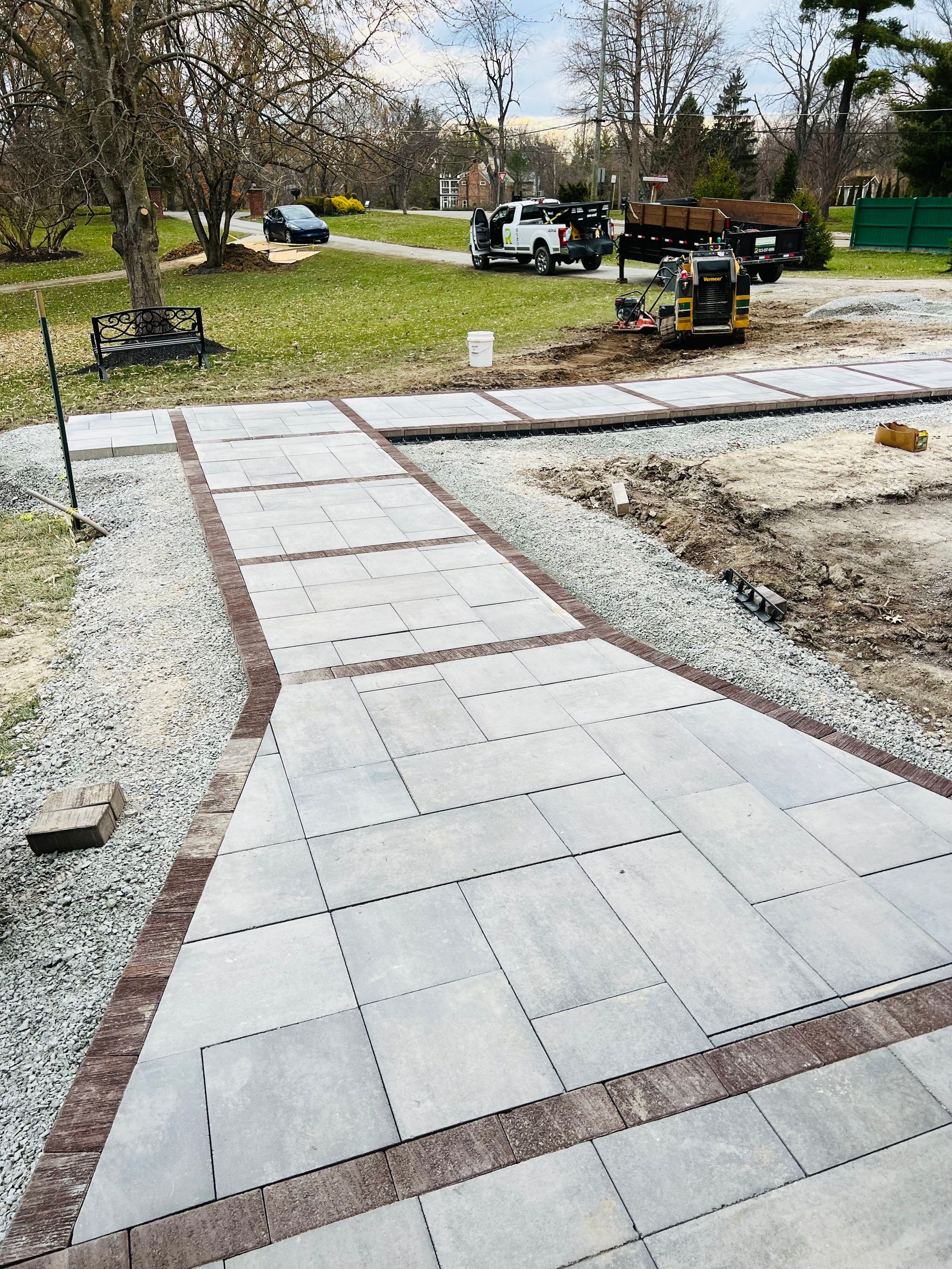 Hardscape Design & Install using Unilock Products by Reisenberg’s Lawn & Landscape, LLC