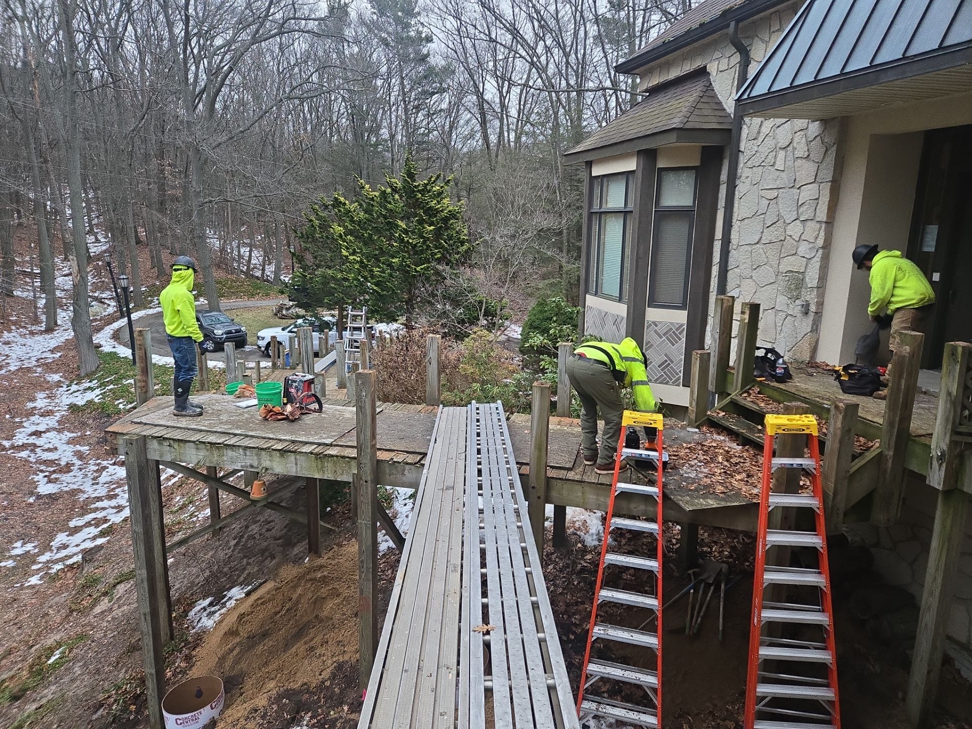 Custom Multi-Level Deck in Grand Haven by Cutting Edge Homes