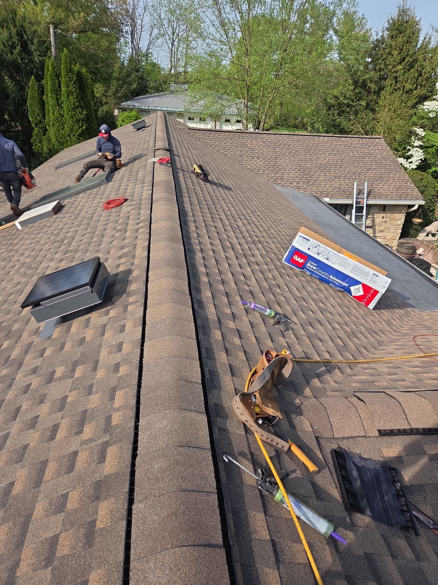 Residential Roofing Installation using Gaf Hdz Architectural Shingle by Teflon Roofing