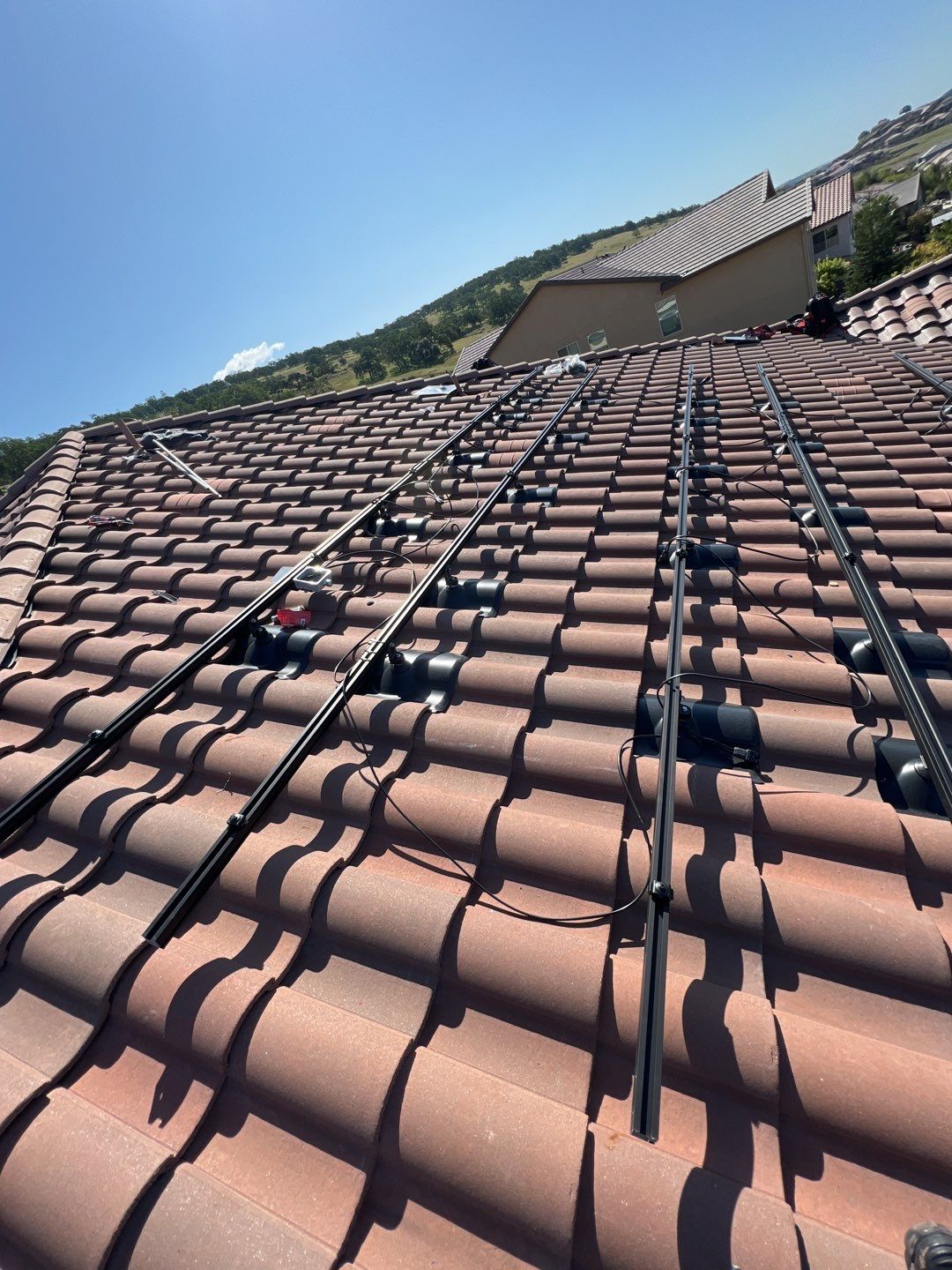 Solar Panel Installation using Solar Panels by Byers Enterprises 