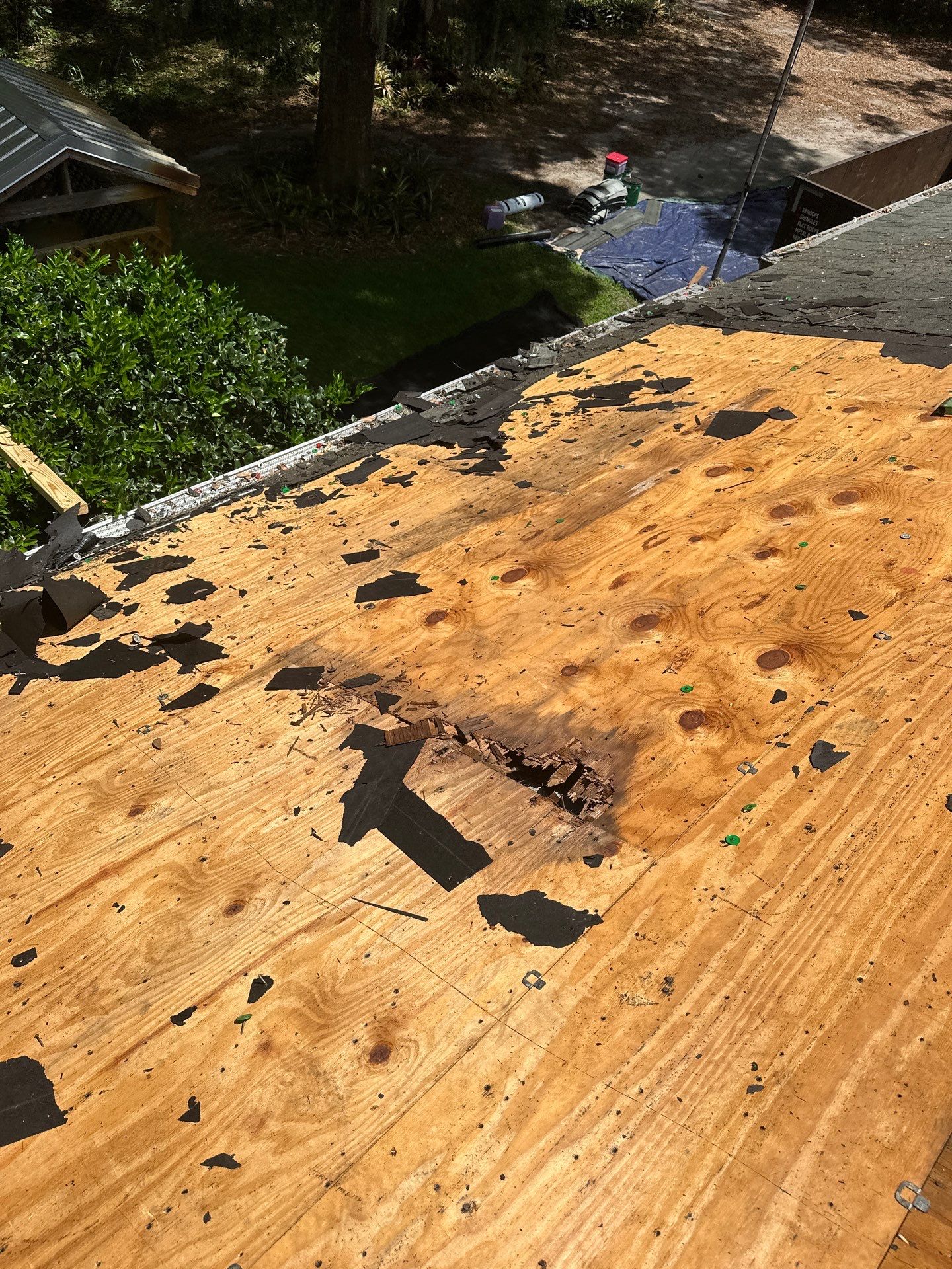 Full Residential Roof Replacement and Decking Repair in DeLand by Gulledge Roofing Inc