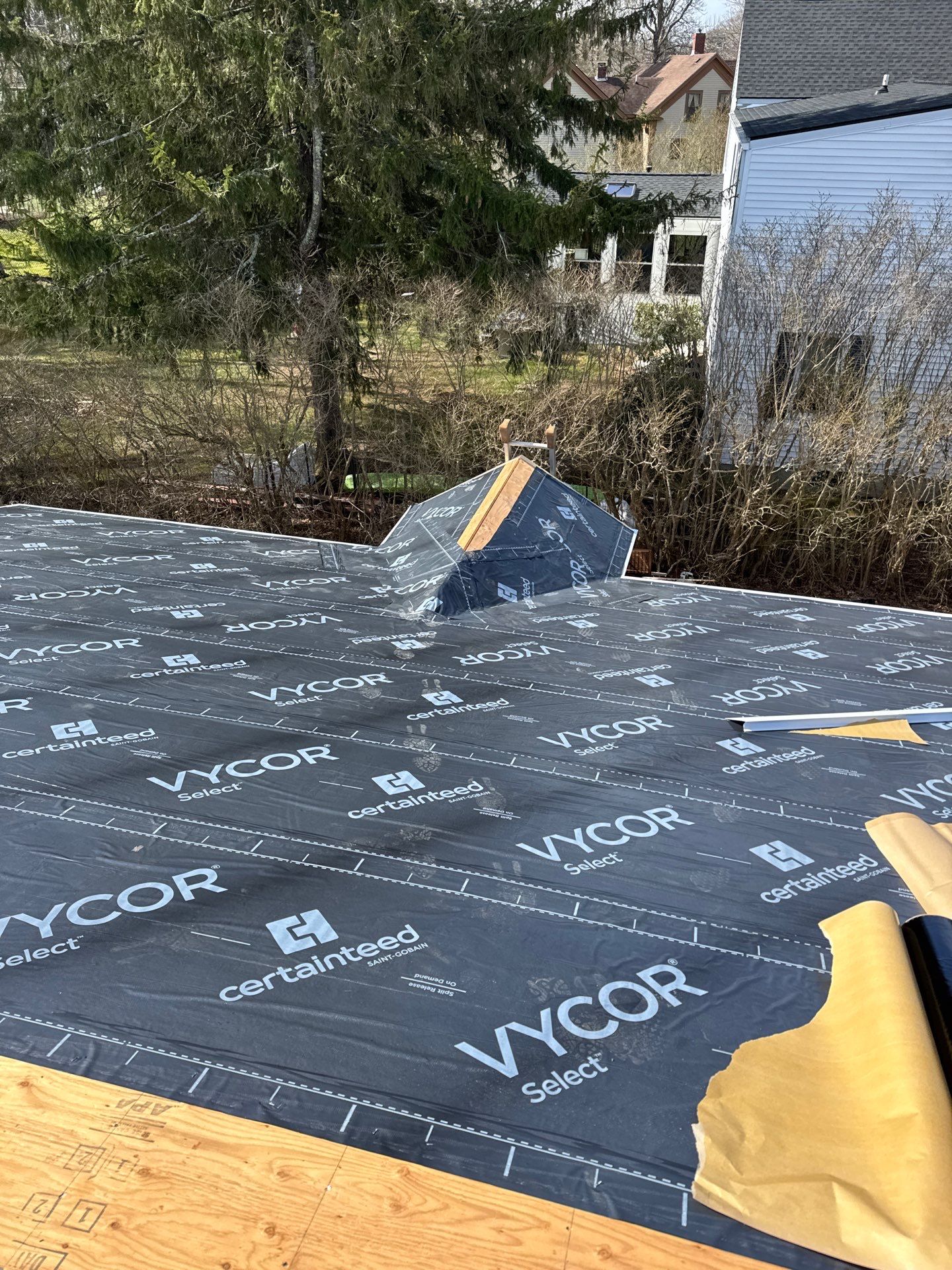 New Construction Roof Installation in Hampton, NH with CertainTeed Landmark Charcoal Black Shingles by Compass exteriors