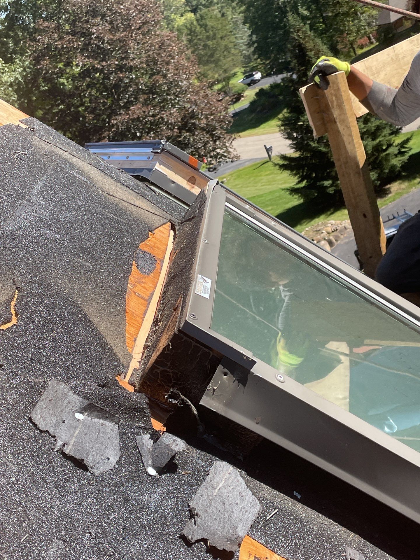 Roof Replacement using CertainTeed Landmark Moire Black by 180 Contractors