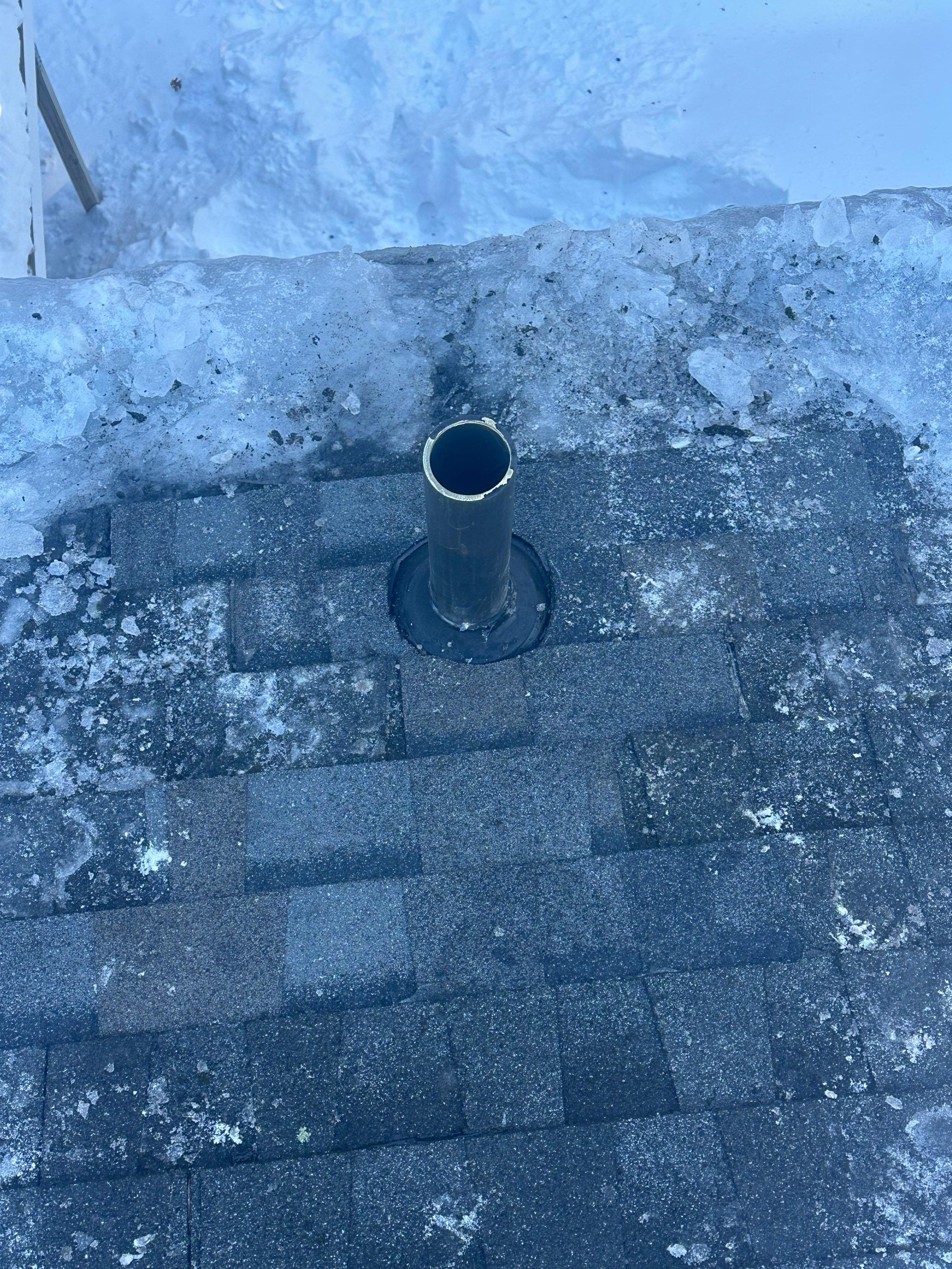 Pipe Flashing Replacement & Ice Removal in Westford by Mighty Dog Roofing of Greater Middlesex County