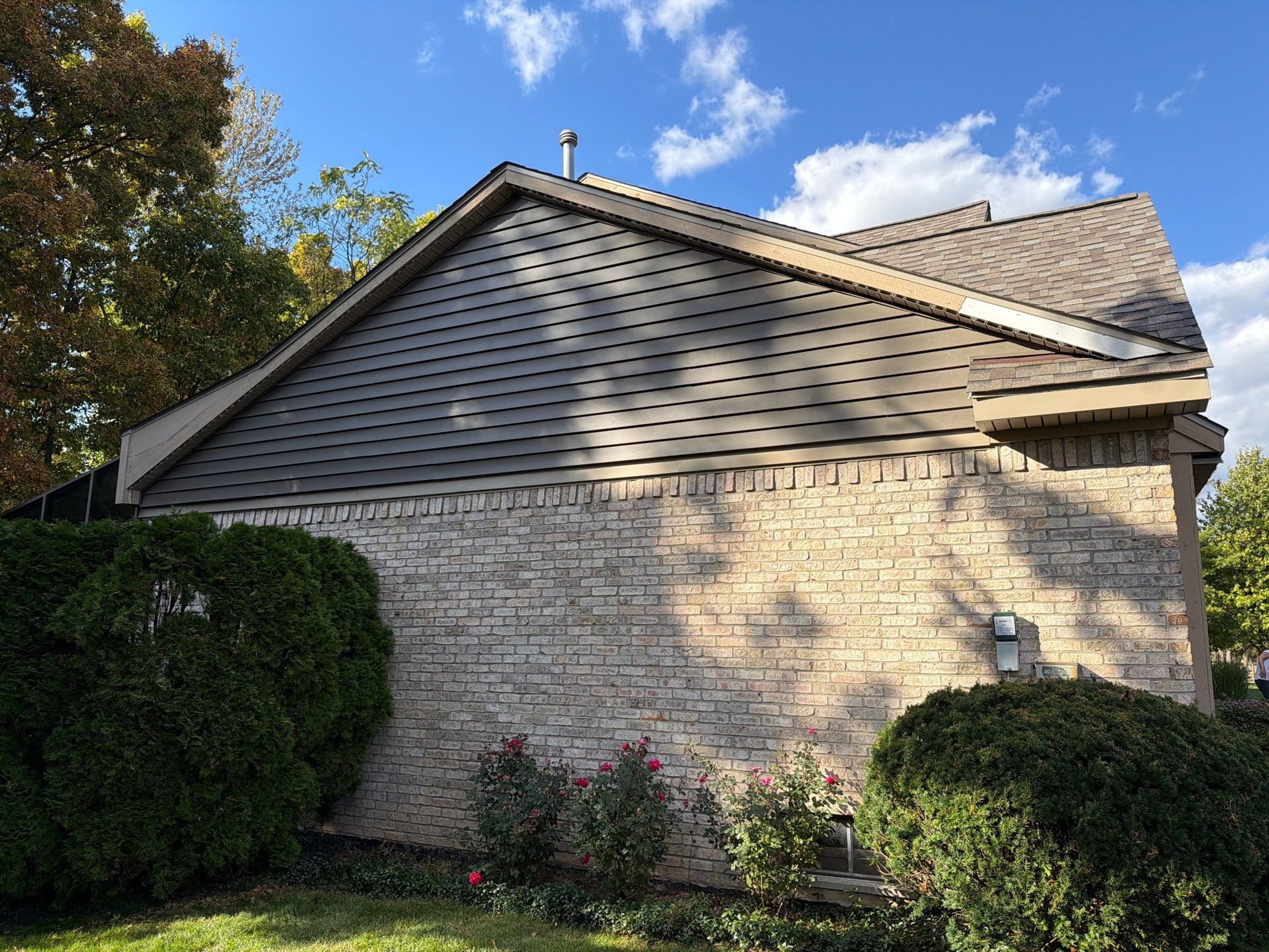 Siding Replacement using Alside D5" Flagship Brown by 180 Contractors
