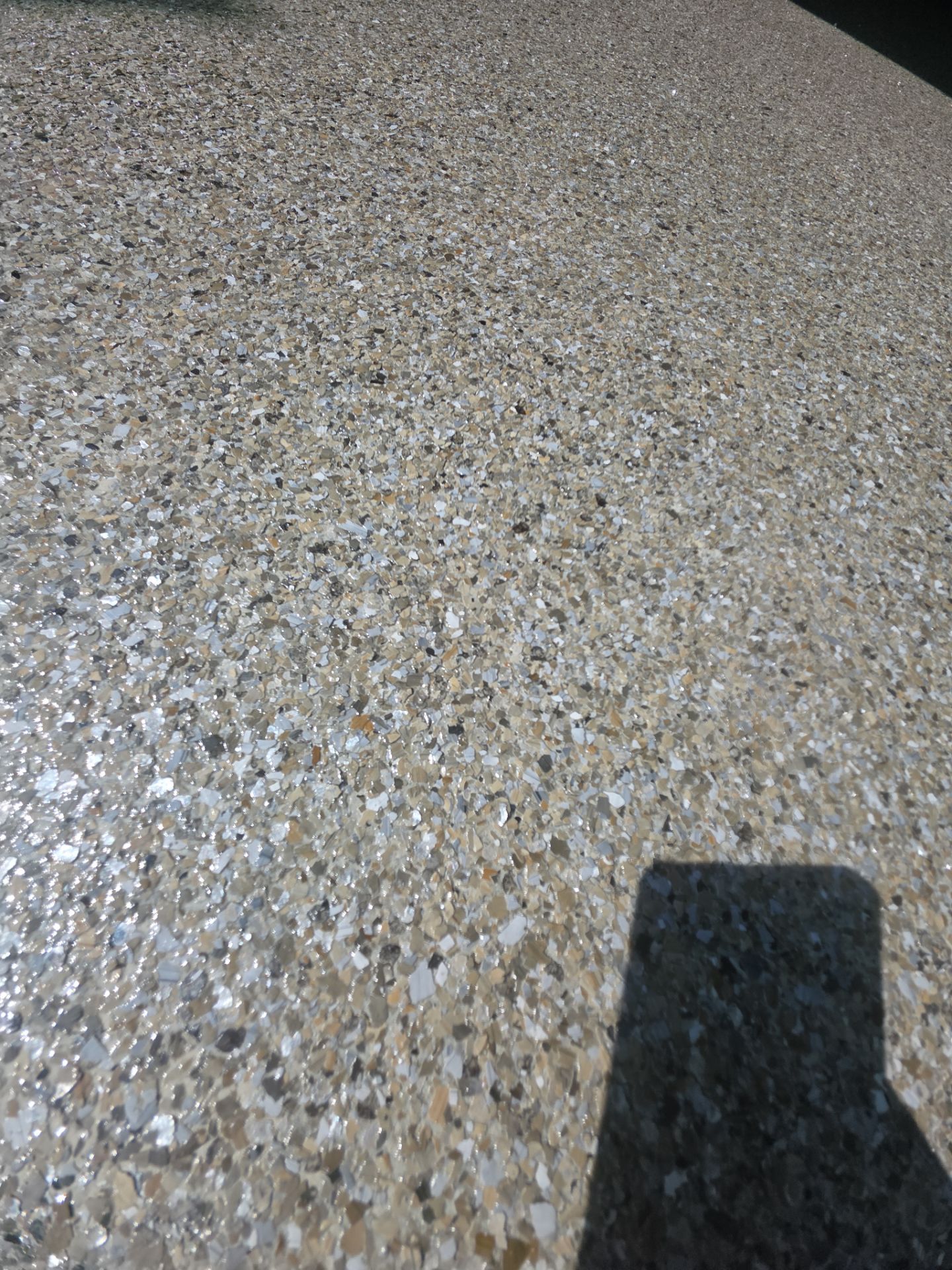 Vintage Shalestone Garage Coating by NG Masonry & Construction LLC
