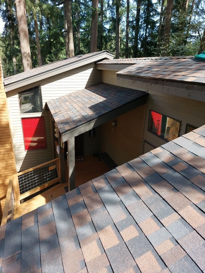 Residential Roofing Installation using Owens Corning Duration Designer Shingles in 'Bourbon'  by BEST Roofing & Waterproofing