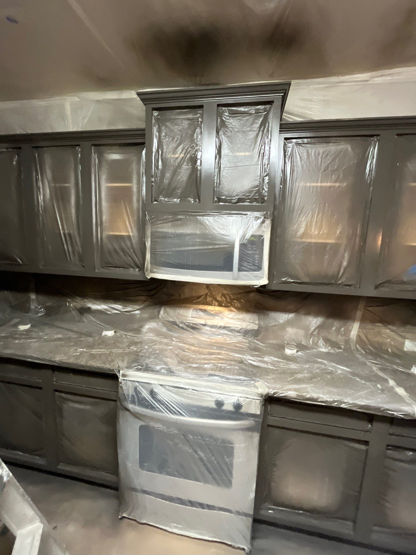 Interior Kitchen Cabinet Repaint in Cumming by Five Star Painting