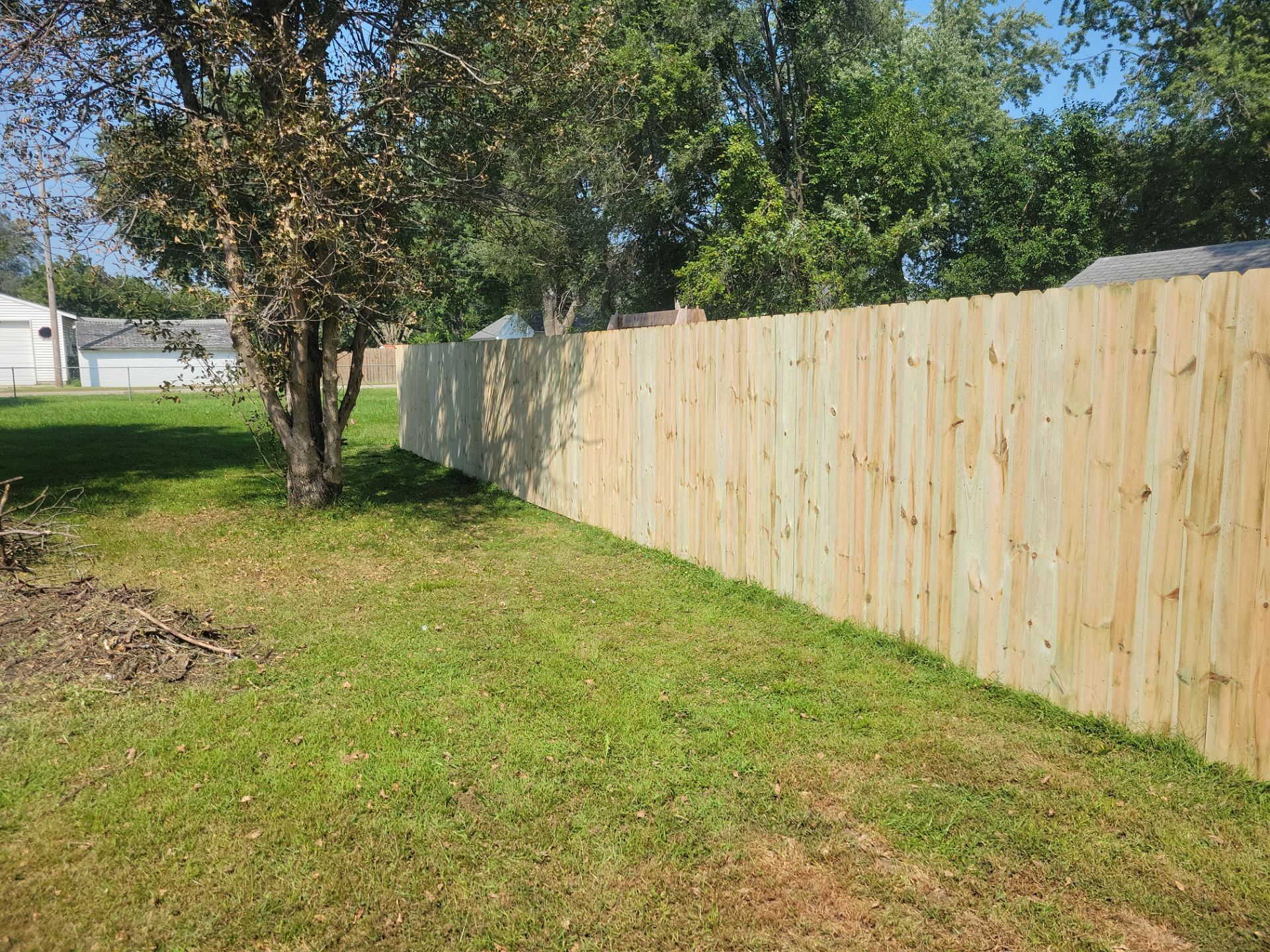 Treated Pine Privacy and Picket Fence Installation in Evansdale by Perfect Picket Fence and Stain