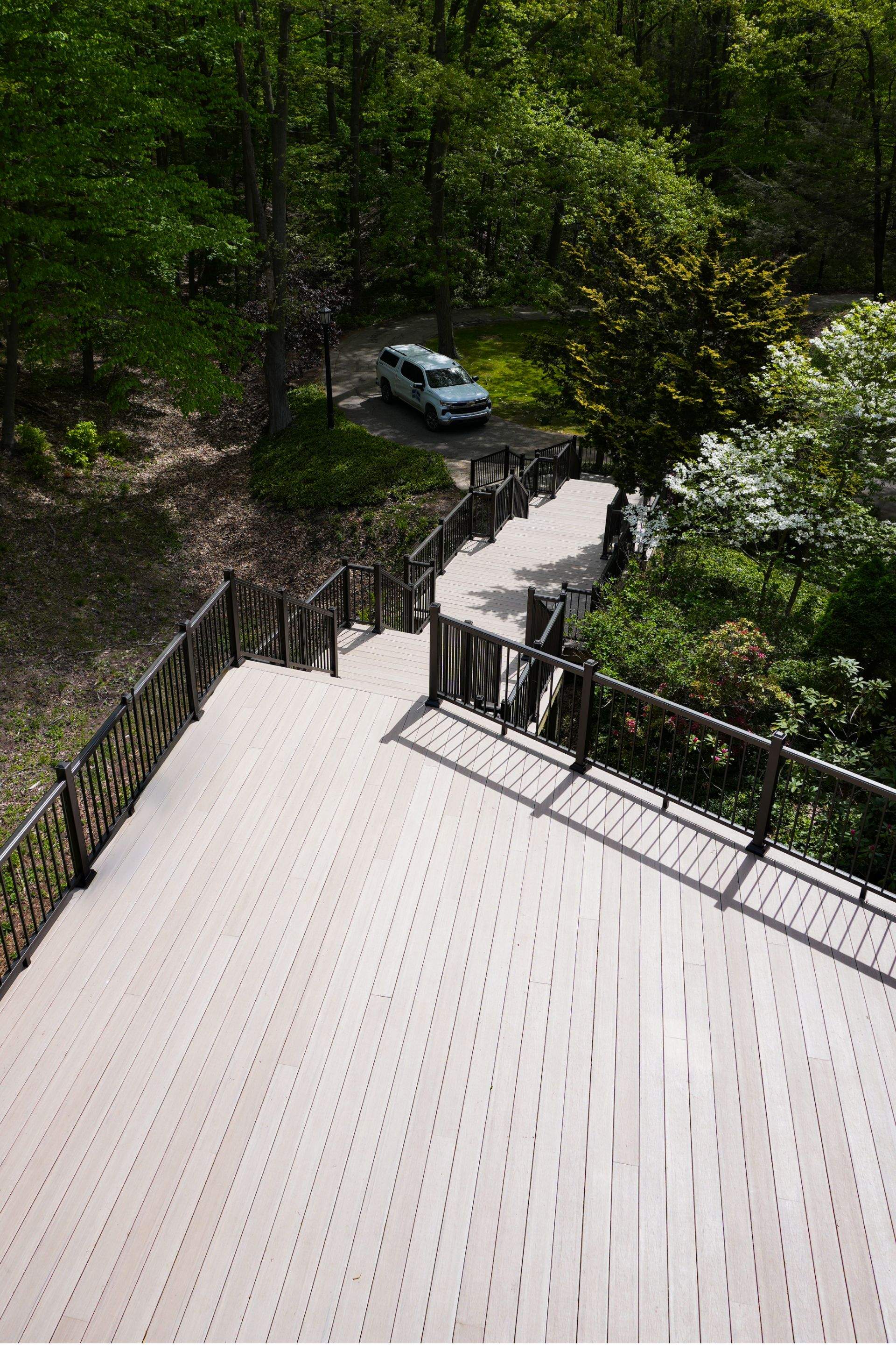 Custom Multi-Level Deck in Grand Haven by Cutting Edge Homes