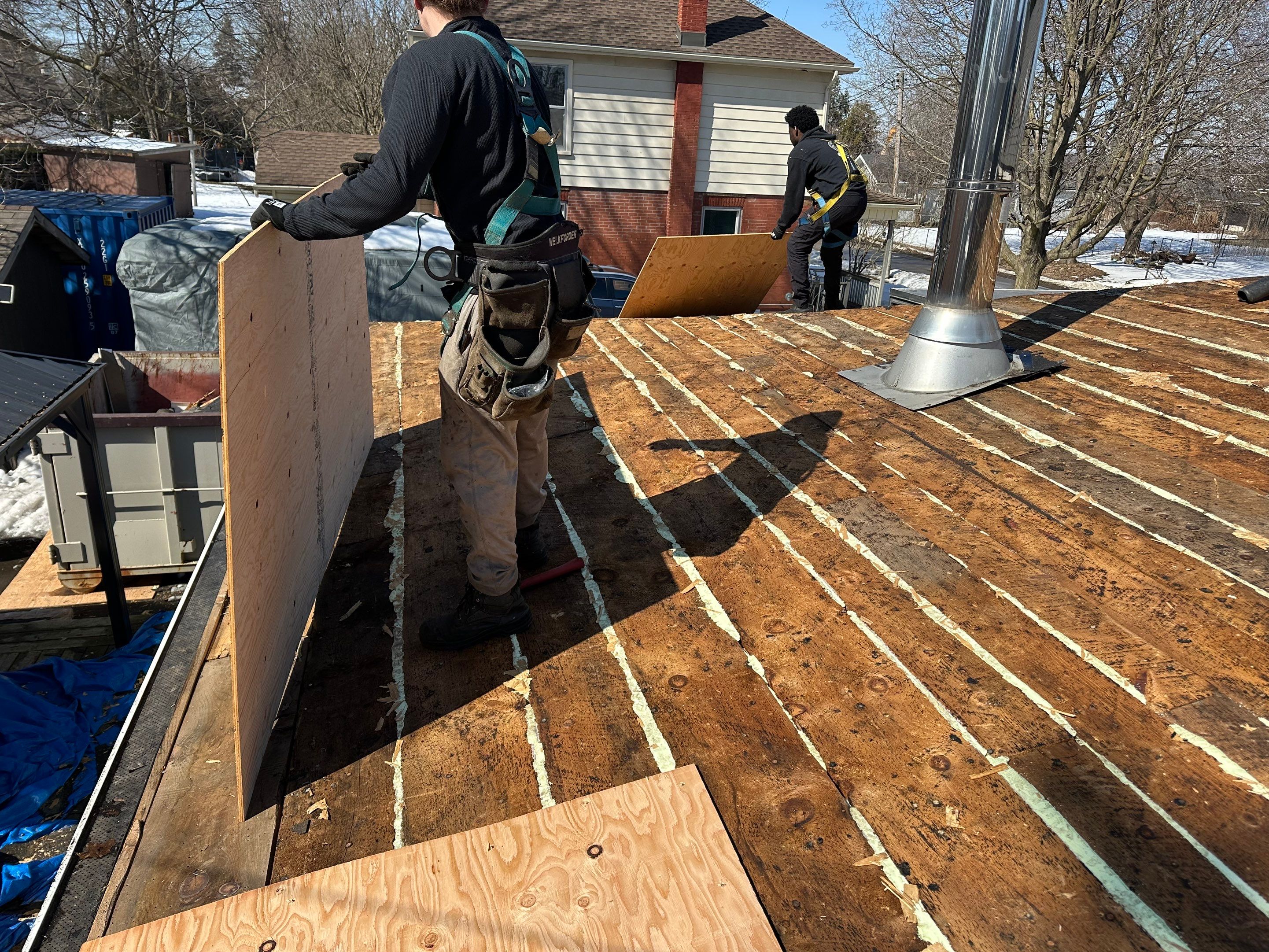 Project in Hamilton by The Roofing Crew