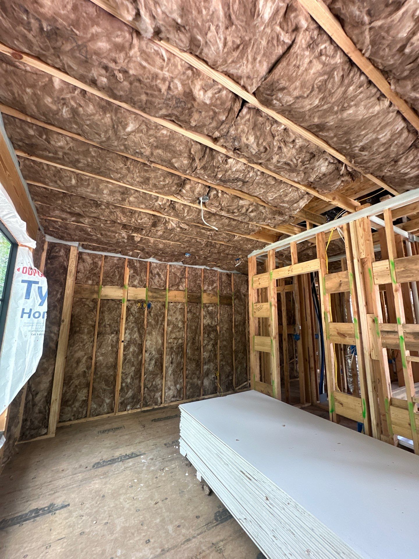 Full install on this new beautiful custom home in Dallas by Apex Insulation Solutions