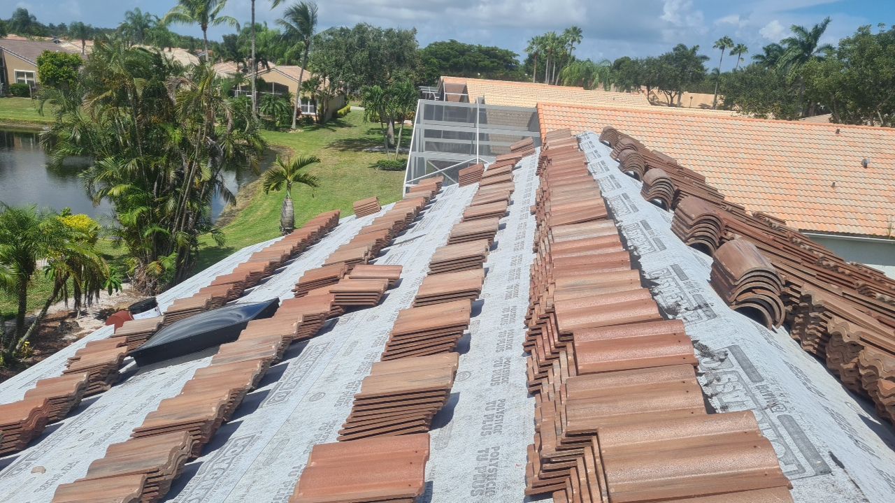 Residential Roofing Installation using Eagle Roofing Tile by BLUES BROTHERS ROOFING