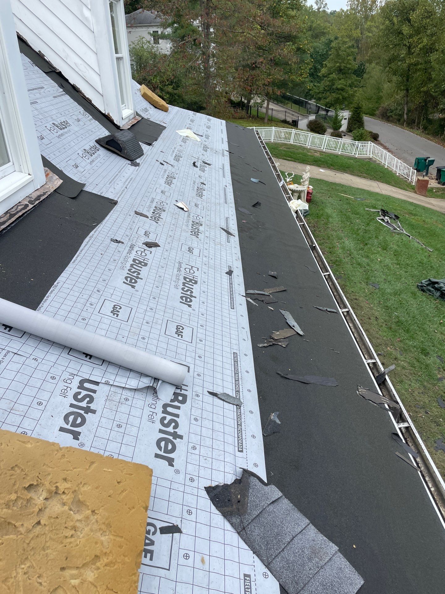 Residential Roofing Installation using GAF Timberline HDZ Pewter Gray by Rainstoppers Roofing