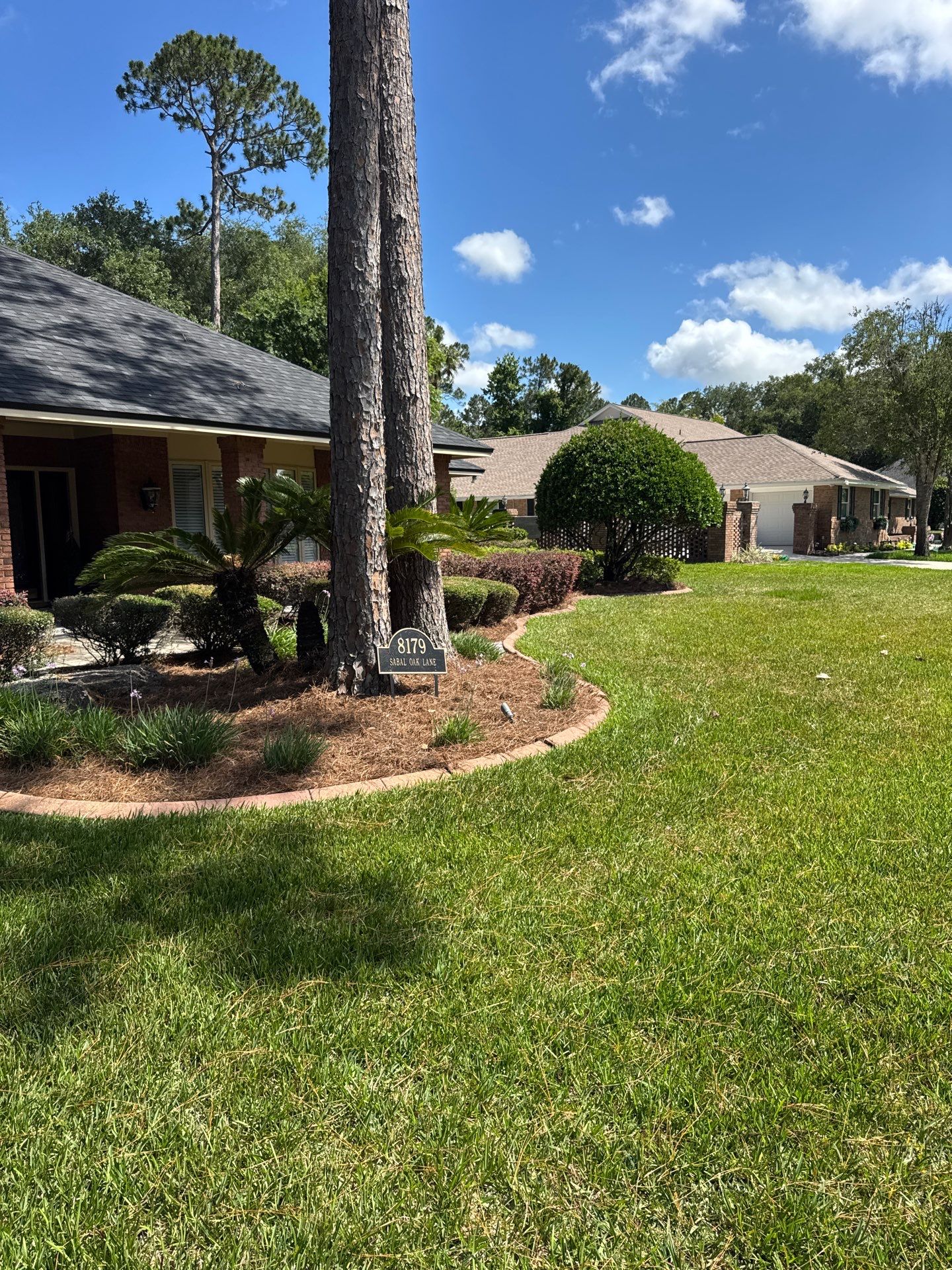 Deerwood Resident | Pine Straw Install by ProGreen Services