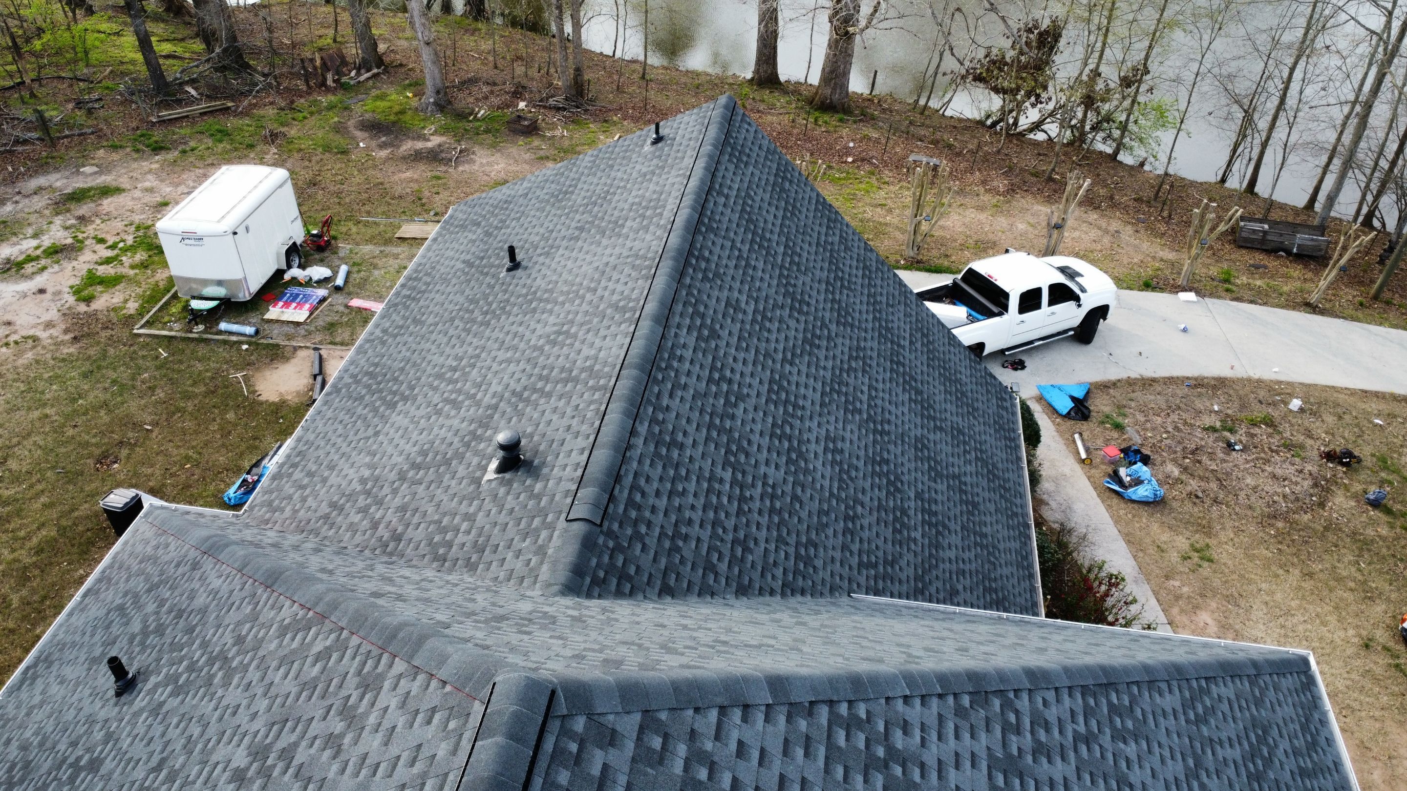 Cumming, GA Roof Replacement, GAF Timberline HDZ Charcoal by Reset Roofing