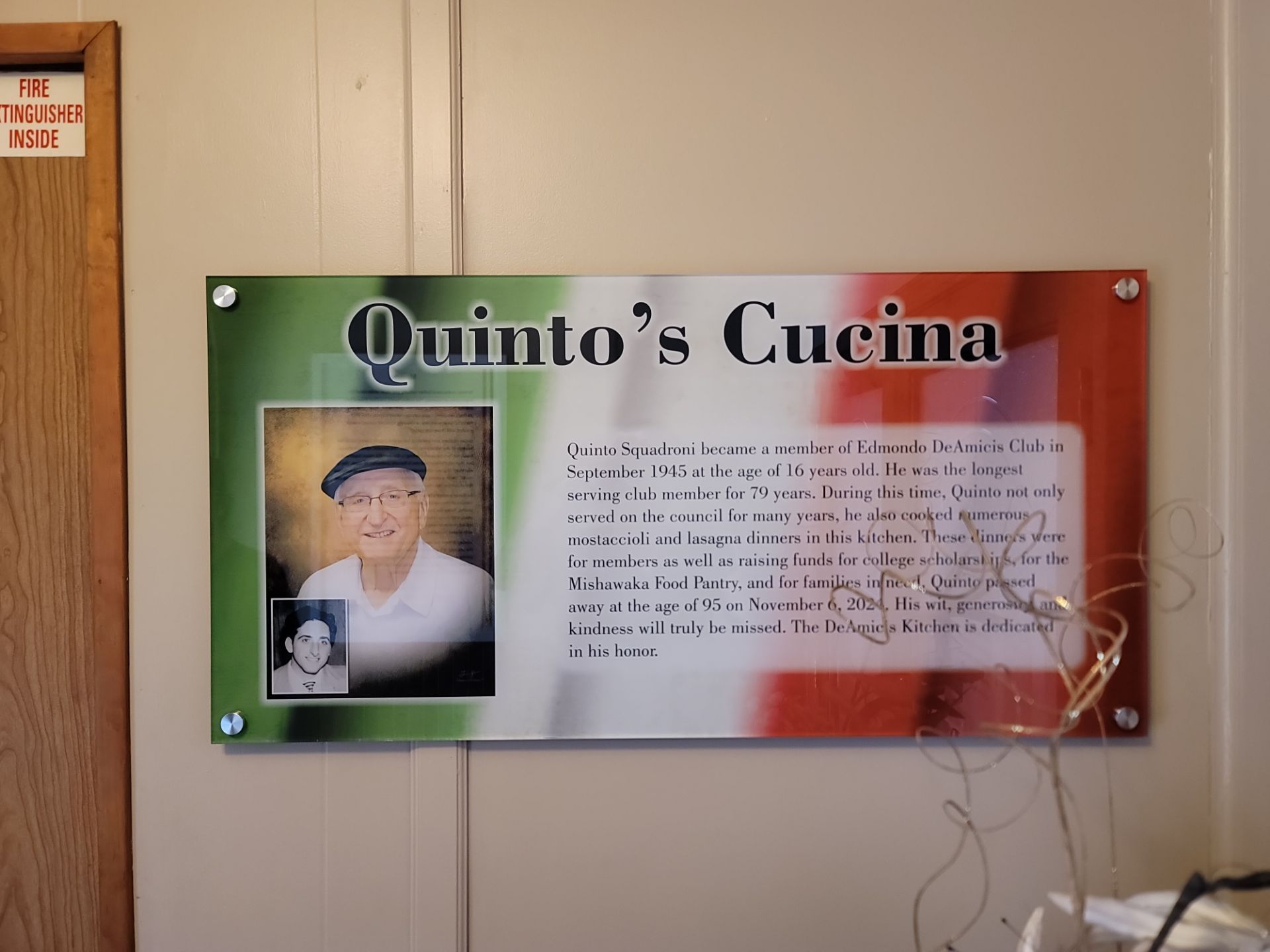 Custom Interior Commemorative Plaque Installation in Mishawaka by Hayes Design co