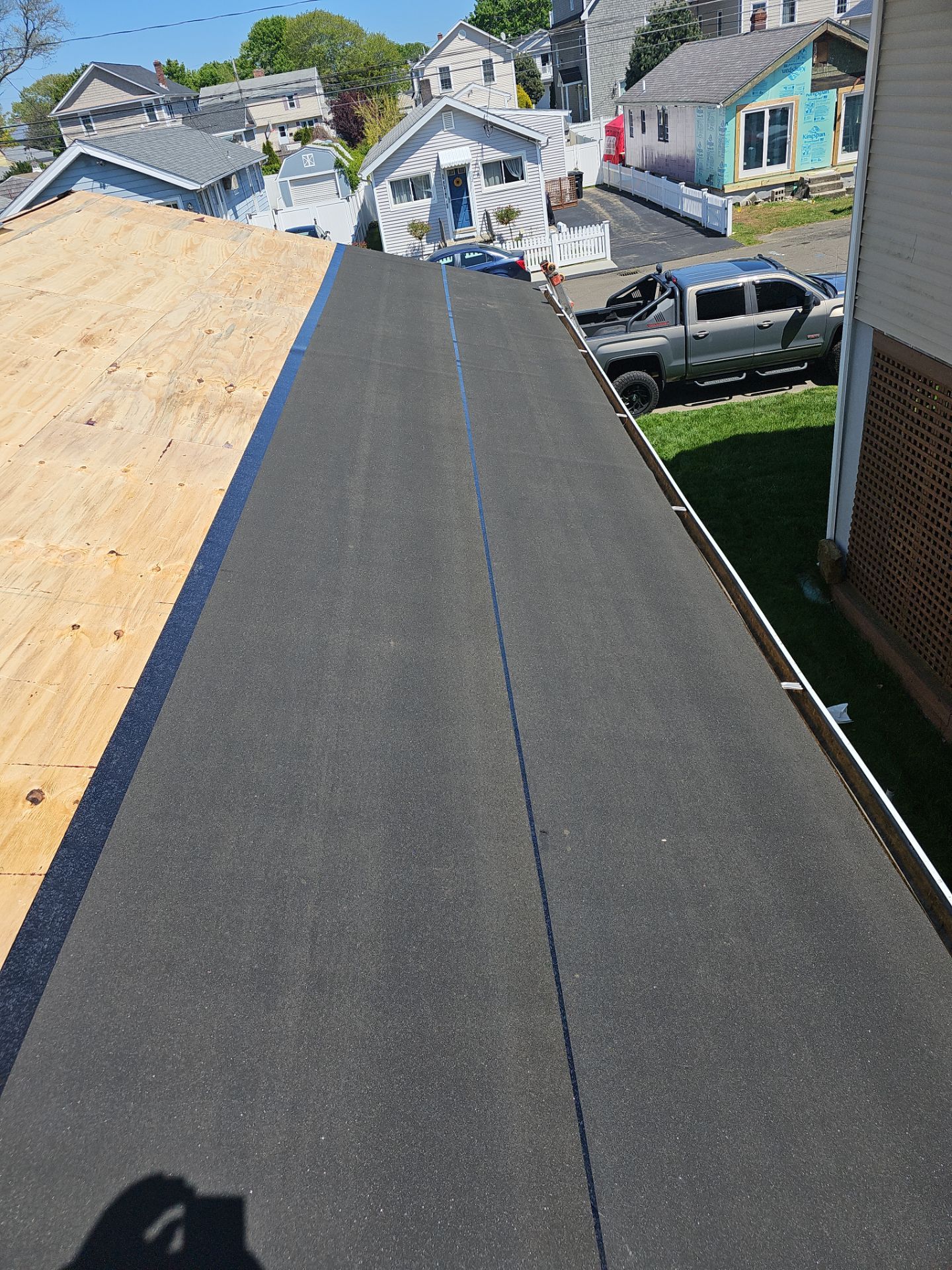 Residential Roofing Installation using Owens Corning Duration Colonial Slate by A Plus Exterior