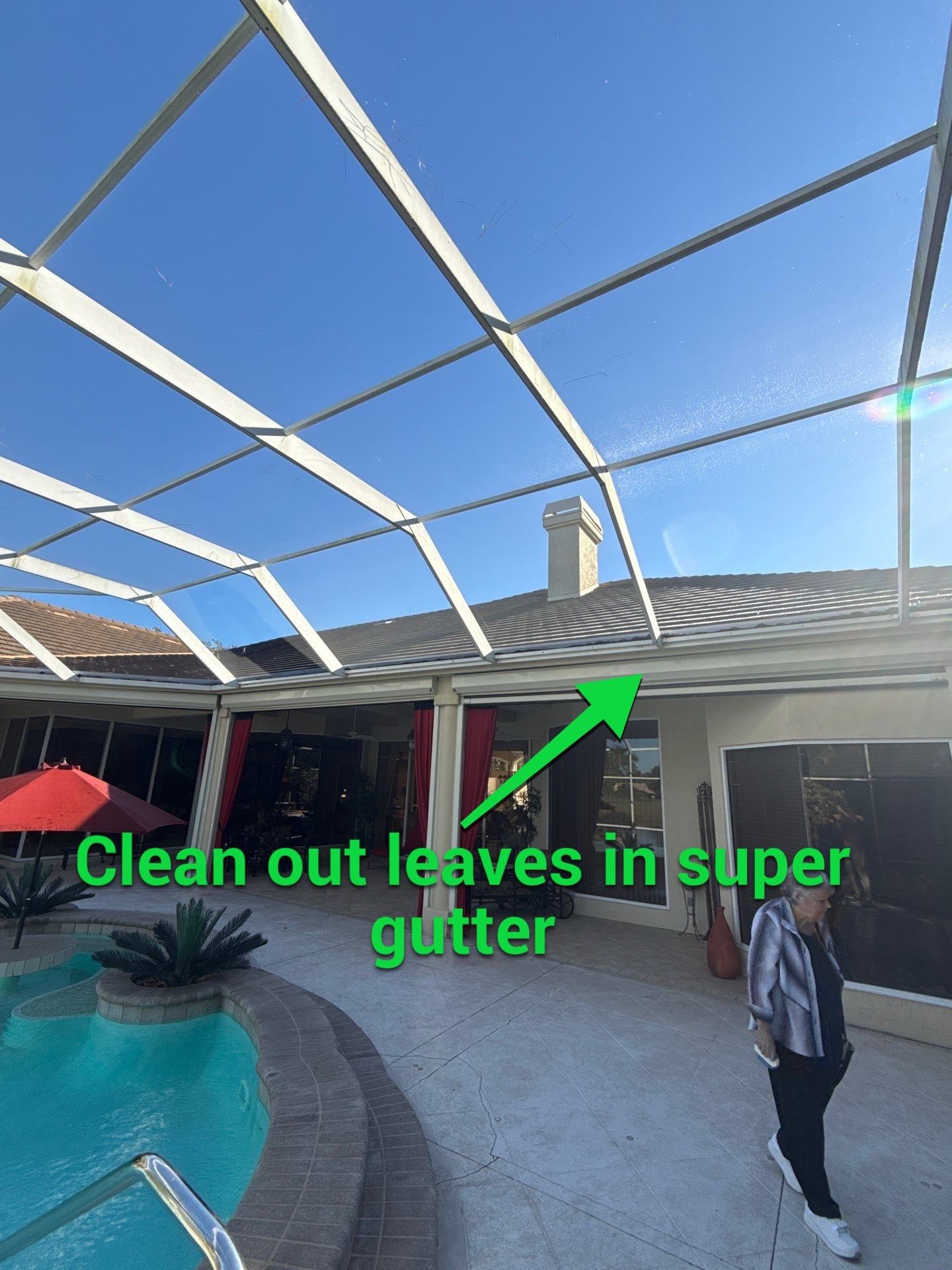 Clean Gutters Entire House and reseal corners in Sarasota FL by Gutter Professors