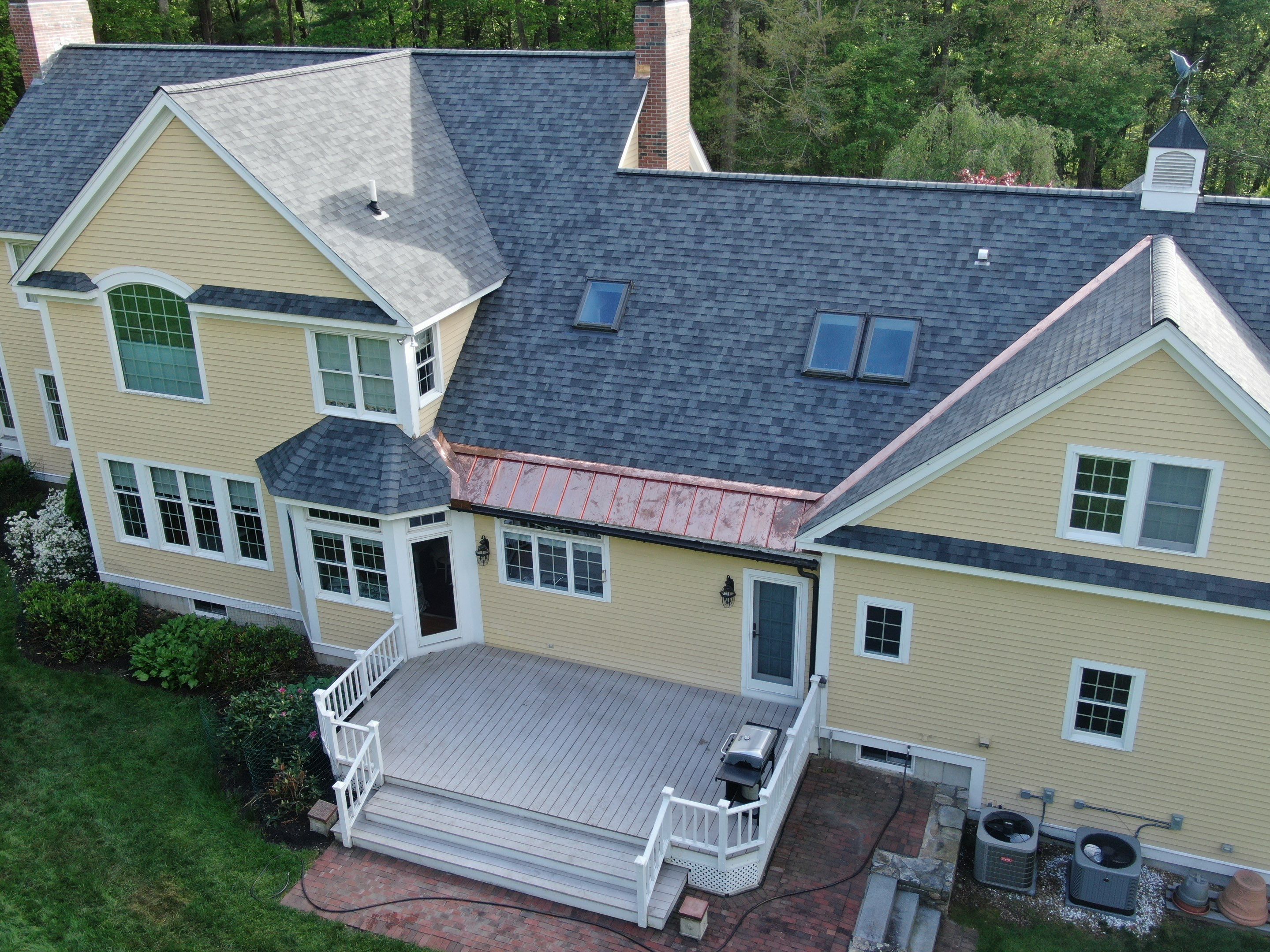 Roof Replacement with Owens Corning Shingles and Copper Flashing by Mighty Dog Roofing of Greater Middlesex County