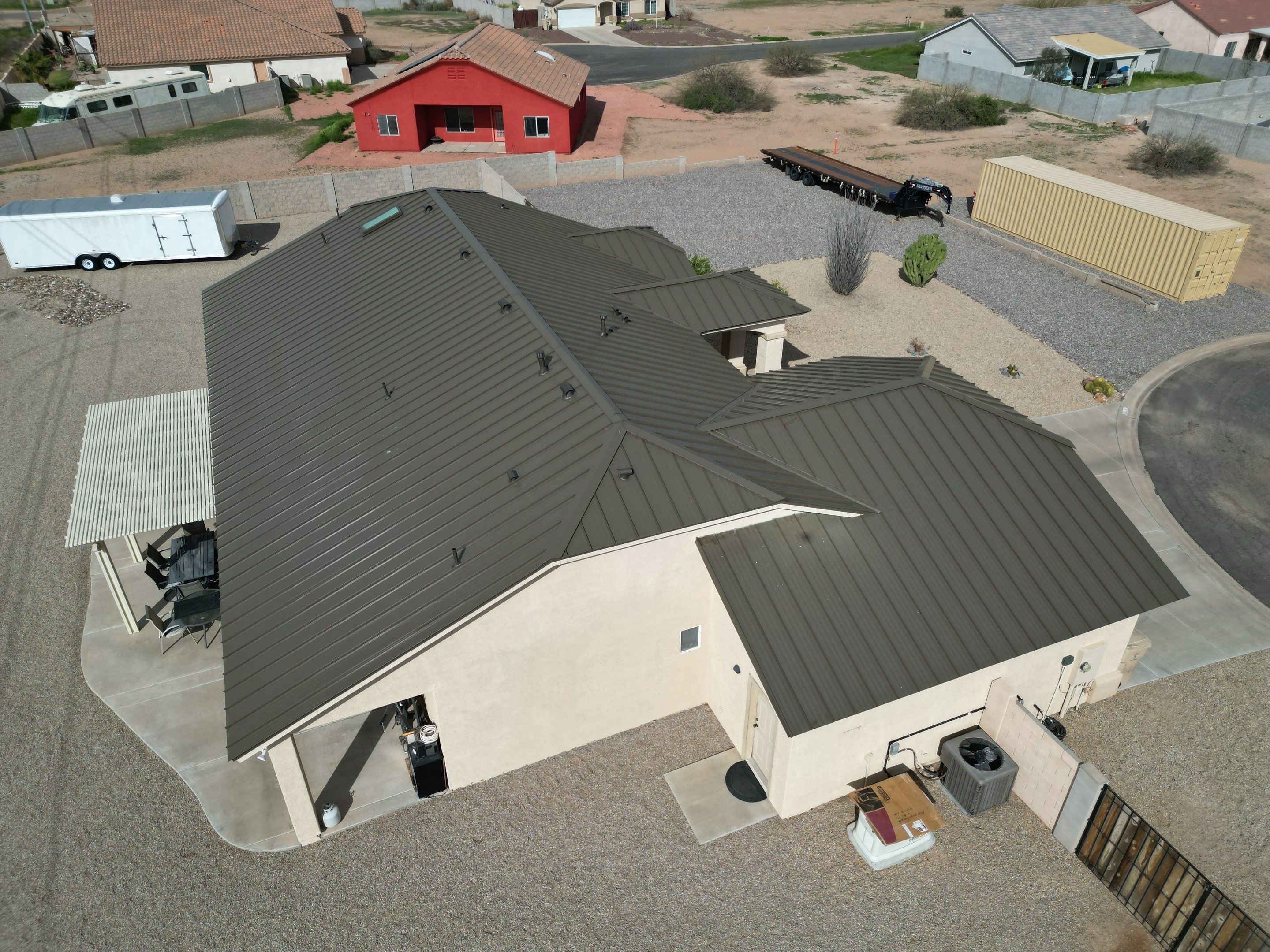 Khaki Gray Standing Seam by Reimagine Roofing